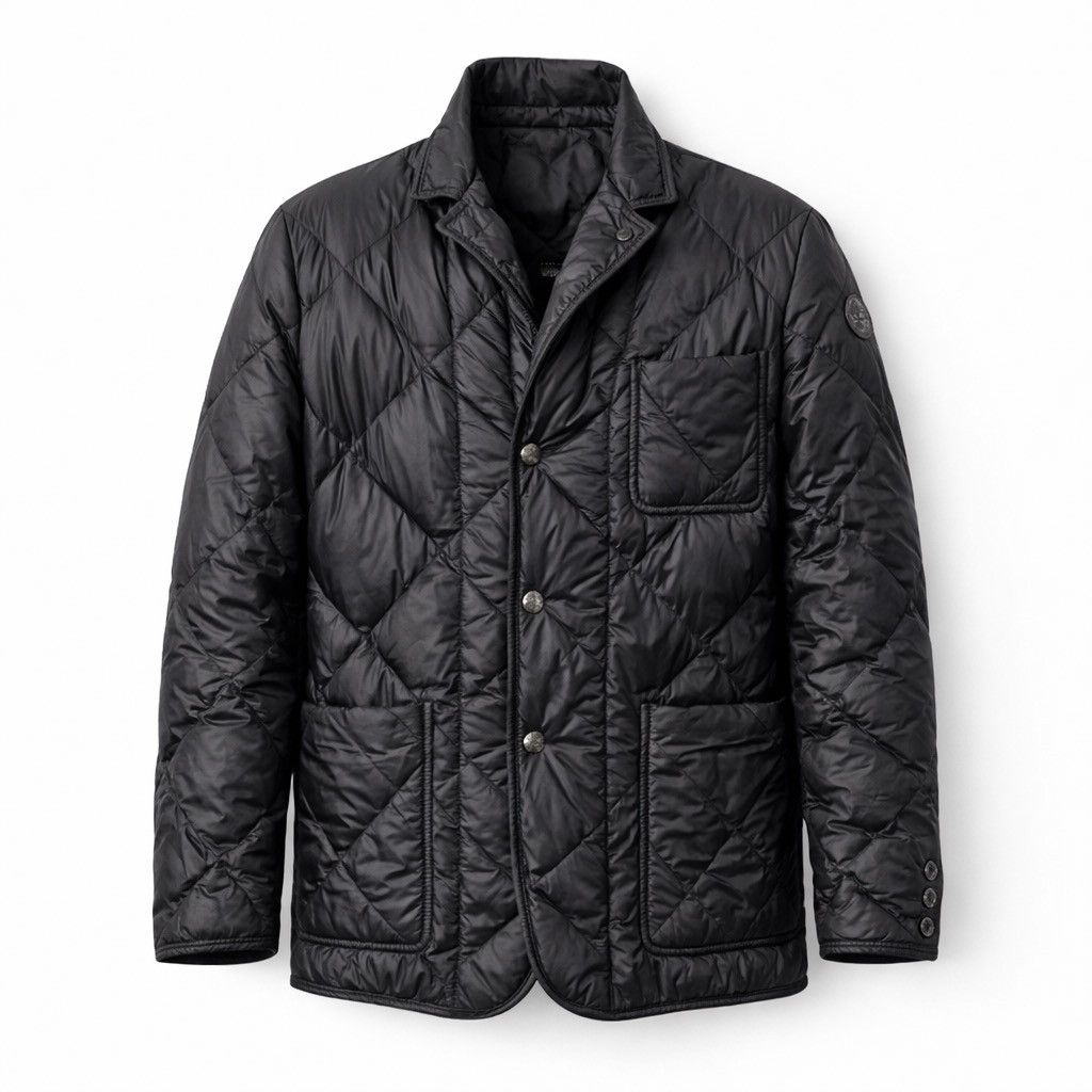 Moncler Moncler Herminier Men Down Puffer Black Logo Coat Jacket Size US L / EU 52-54 / 3 - 1 Thumbnail