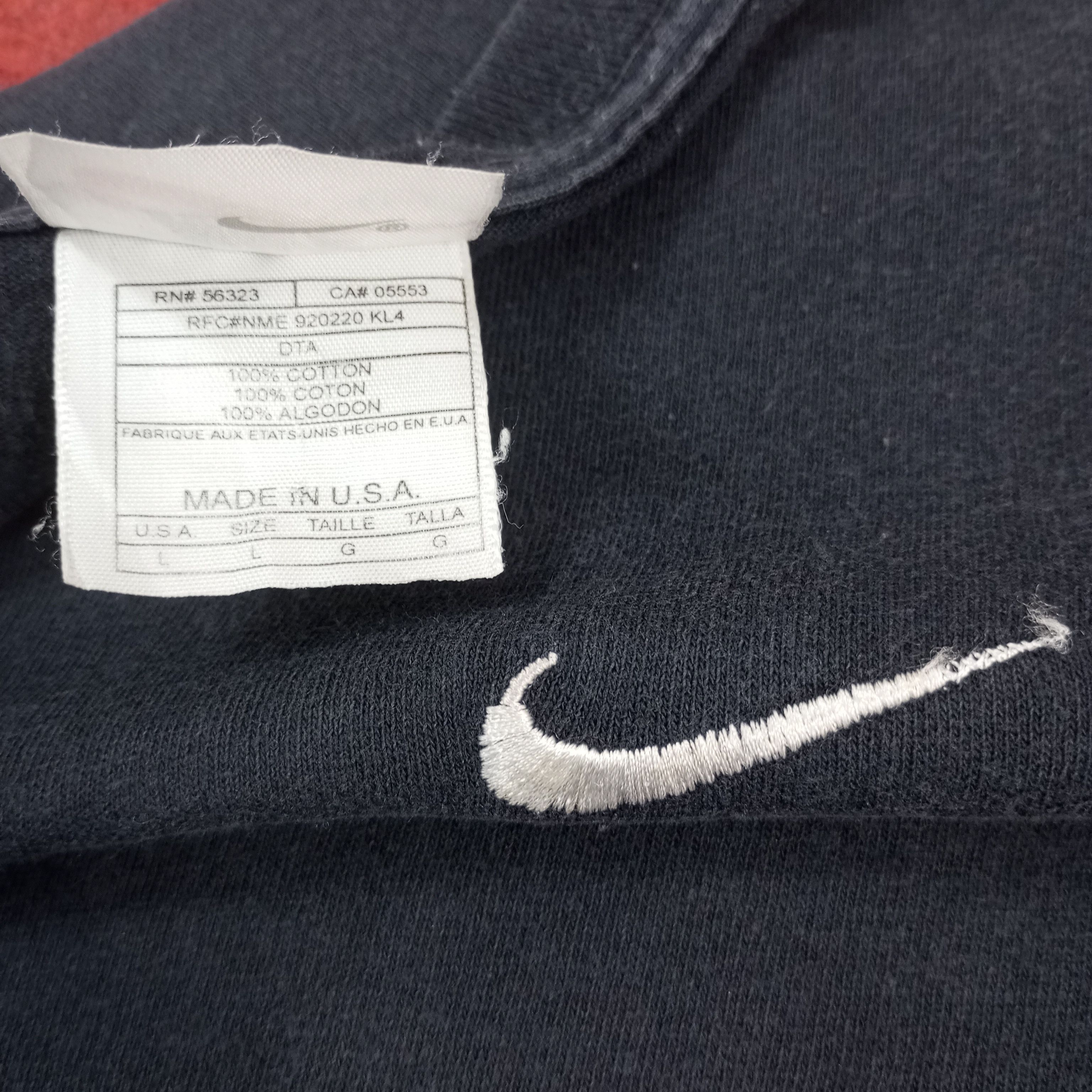 Nike × Vintage Nike Made In USA Small Logo Design Tshirt Size US XXL / EU 58 / 5 - 8 Thumbnail