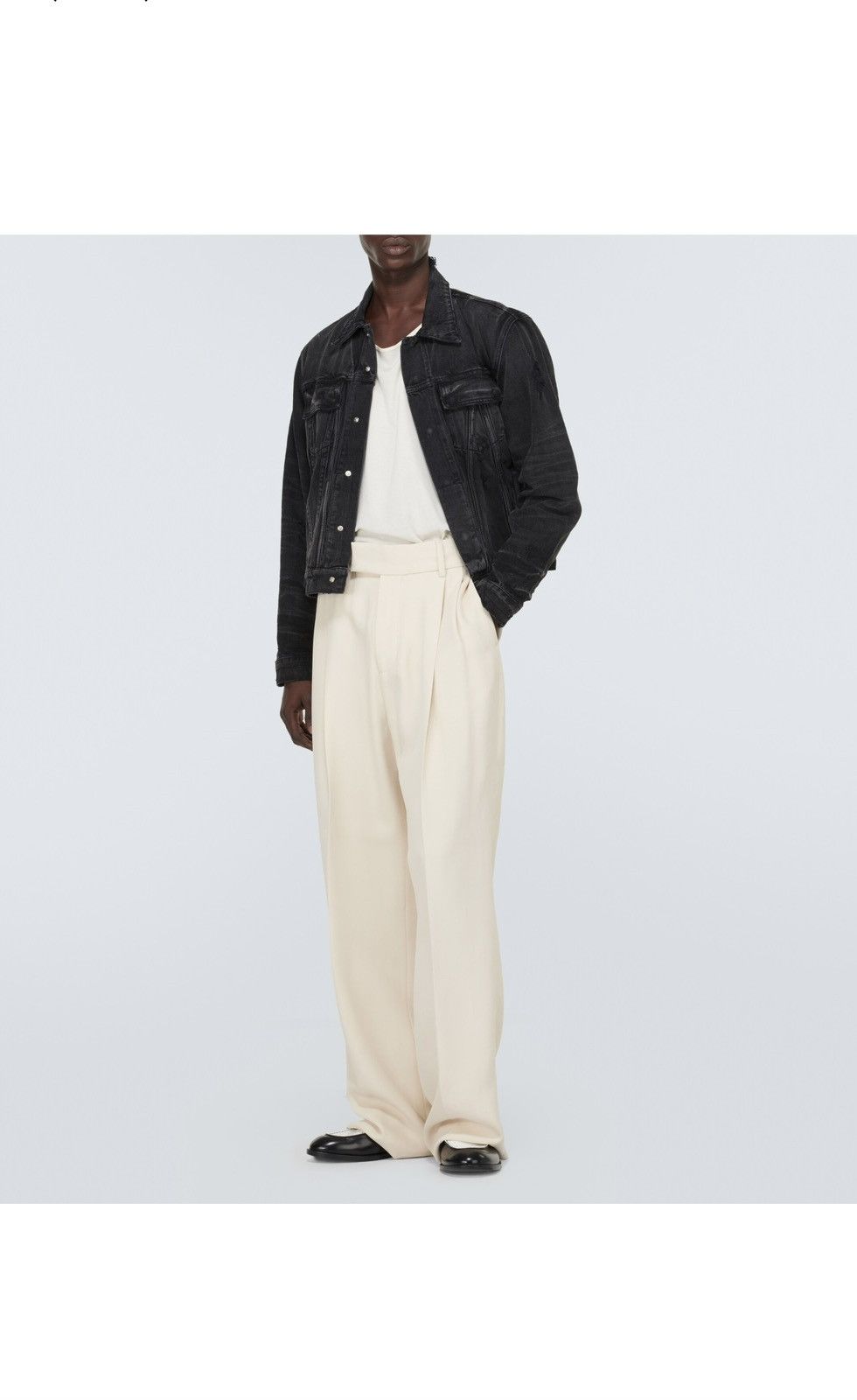 Amiri AMIRI Distressed Denim Jacket, Size L. Size US L / EU 52-54 / 3 - 9 Thumbnail
