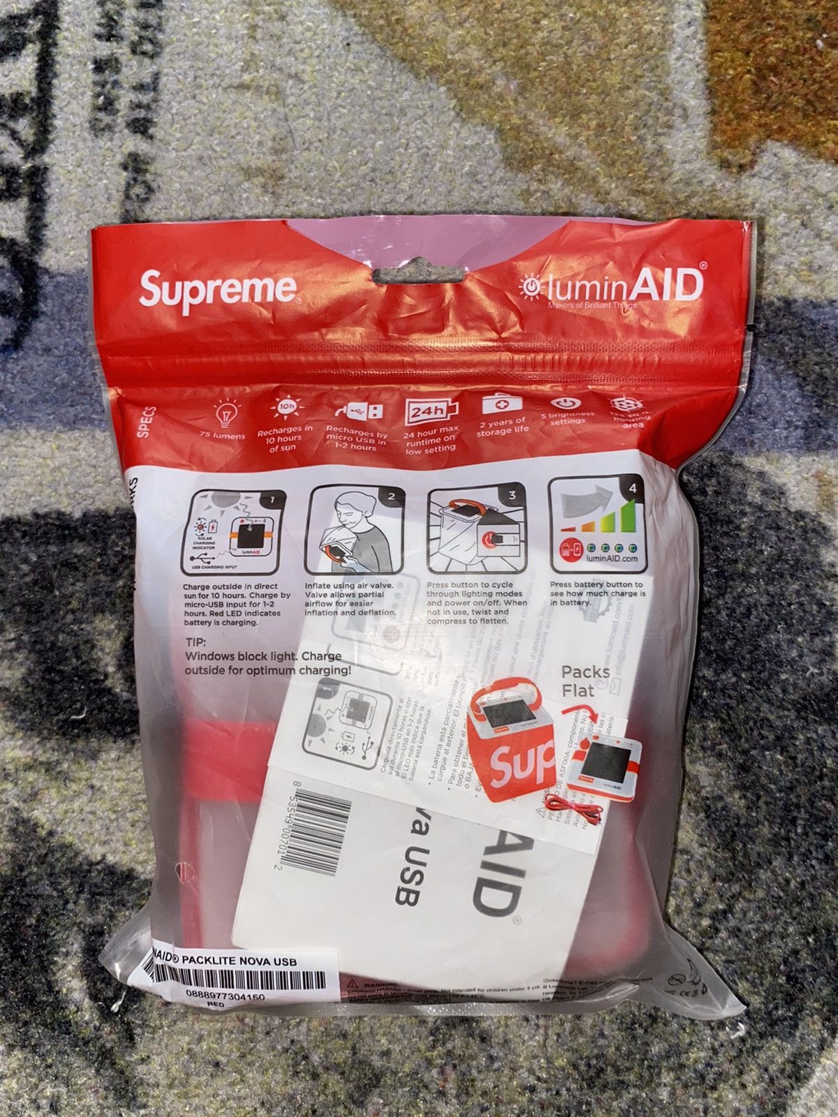 Supreme Supreme LuminAID Packlite Nova USB (2018) Size ONE SIZE - 5 Thumbnail