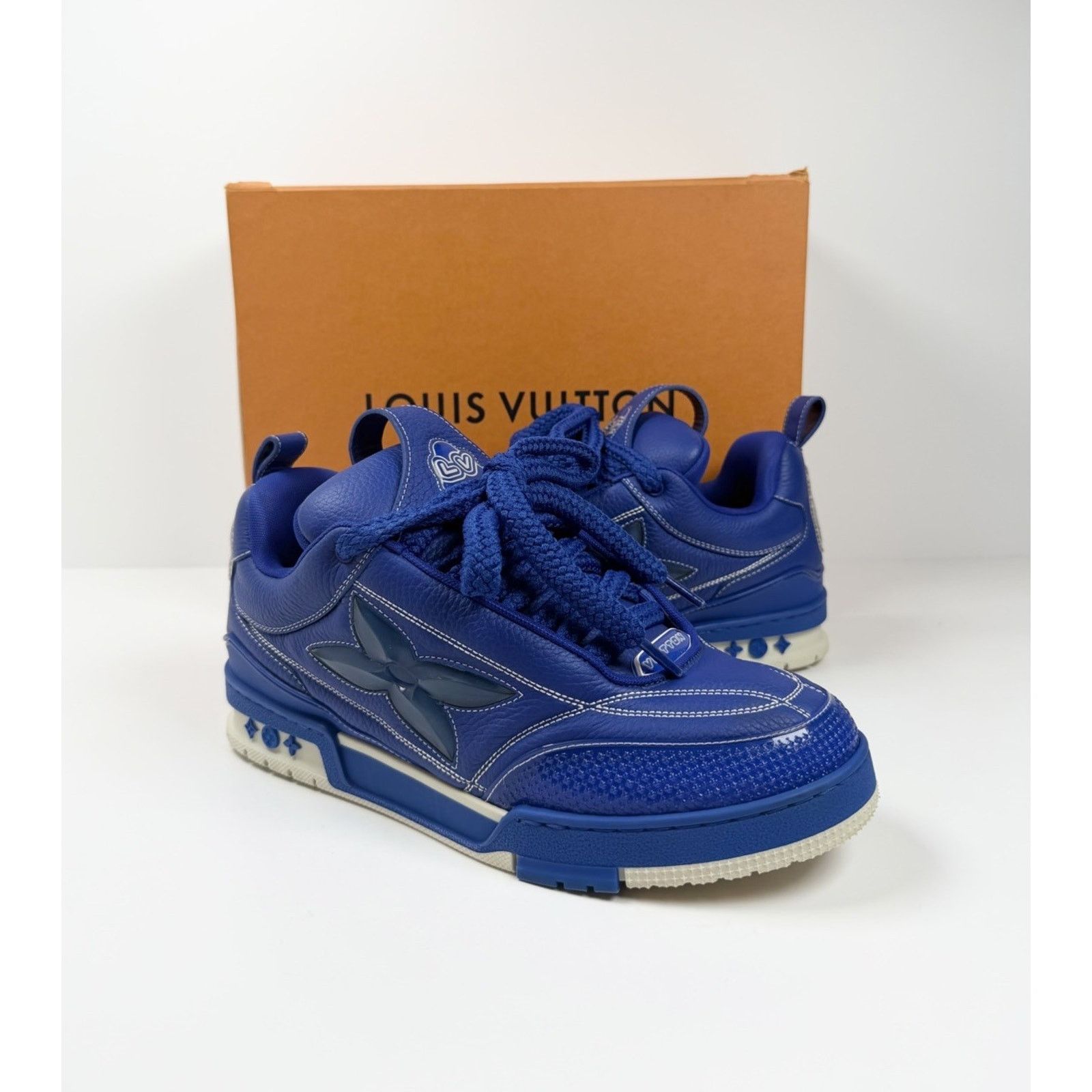 Louis Vuitton Size 9.5LV/10.5US - Louis Vuitton Skate Leather Sneakers Size US 10.5 / EU 43-44 - 2 Thumbnail