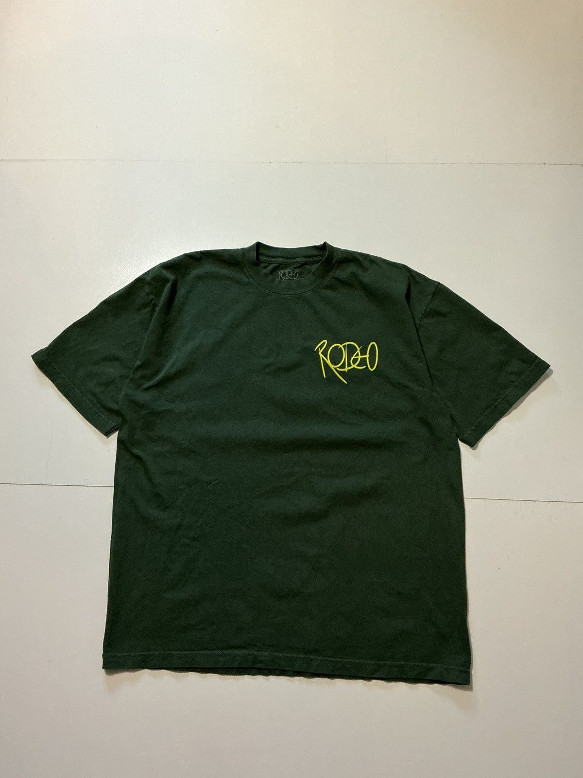 Other Rodeo Made In California Green Graphic Crewneck S/S T-Shirt Size US L / EU 52-54 / 3 - 2 Thumbnail