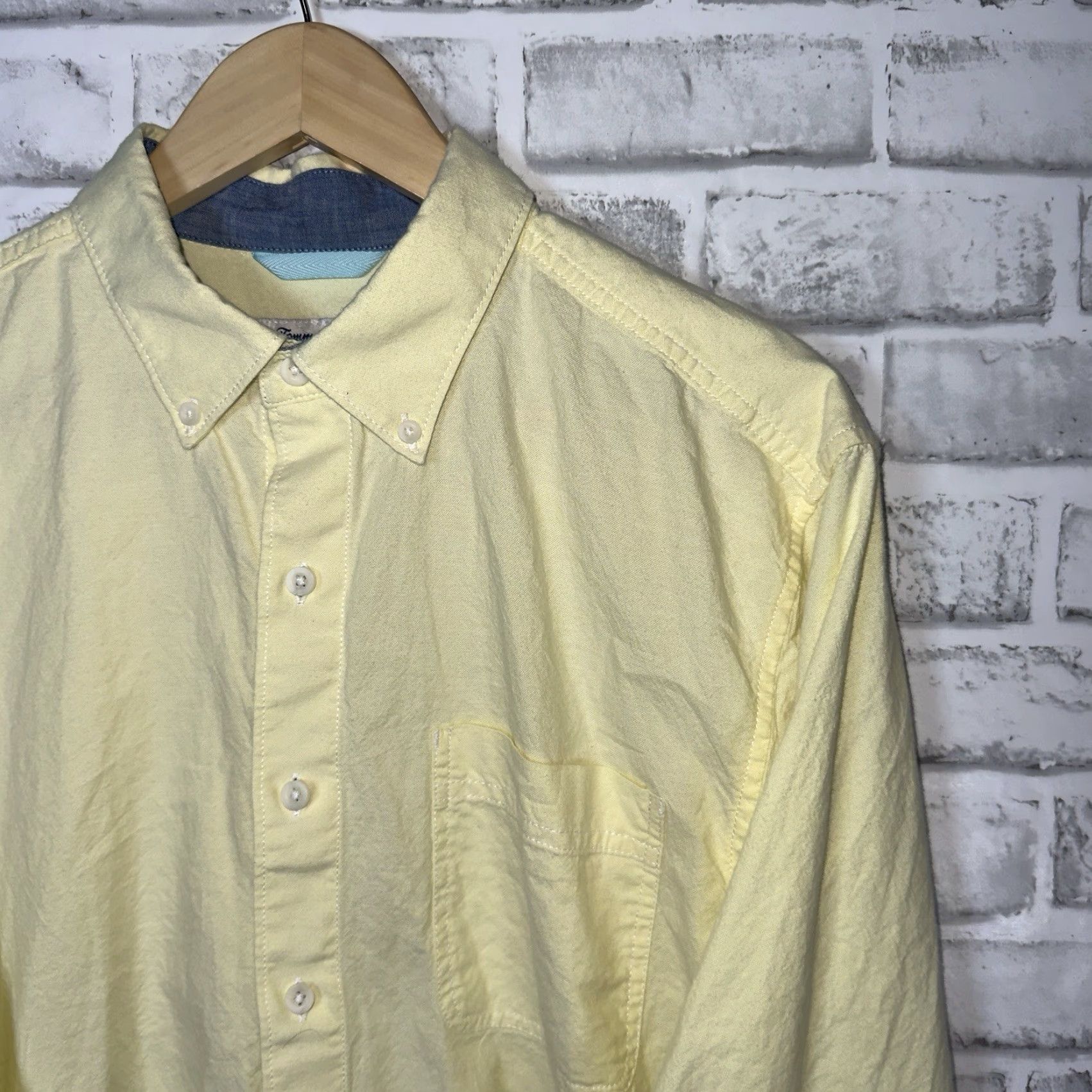 Tommy Bahama Tommy Bahama Shirt Mens L Yellow Cotton Blend Long Sleeve Button-Down Shirt Size US L / EU 52-54 / 3 - 2 Thumbnail
