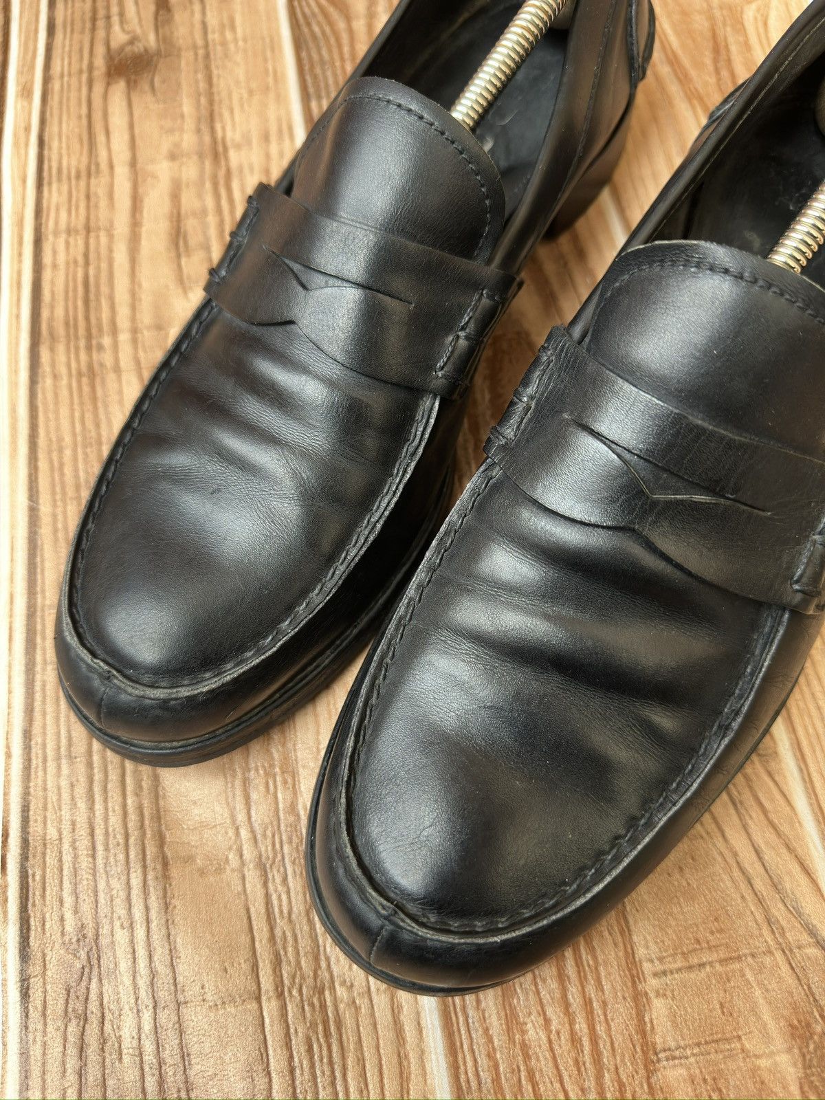 Miu Miu Miu Miu by Prada Black Penny Leather Loafers Size US 9.5 / EU 42-43 - 4 Thumbnail