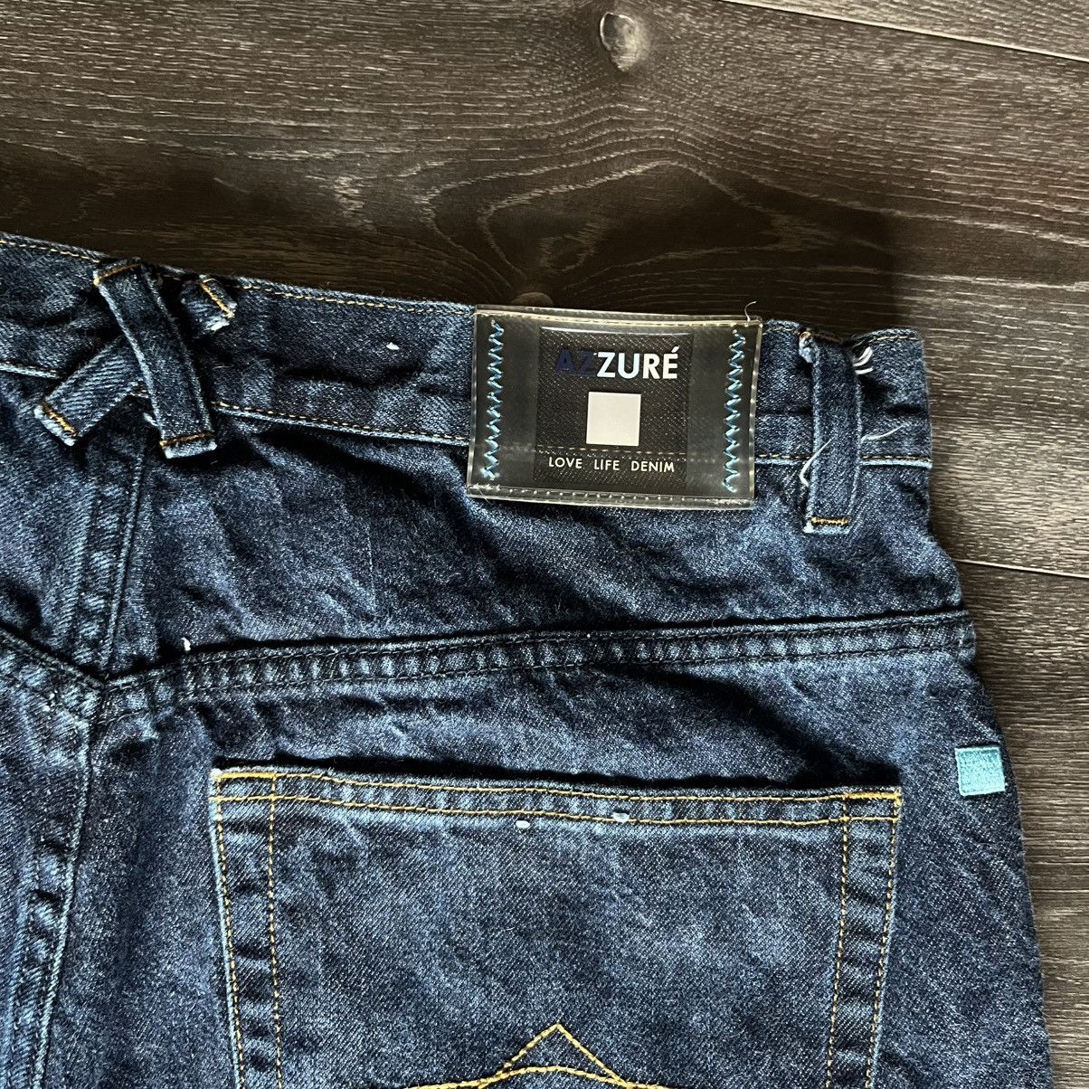 Vintage Vintage 2000s Azzure Two Tone Baggy Skater Denim Jeans 34x32 Size US 34 / EU 50 - 4 Thumbnail