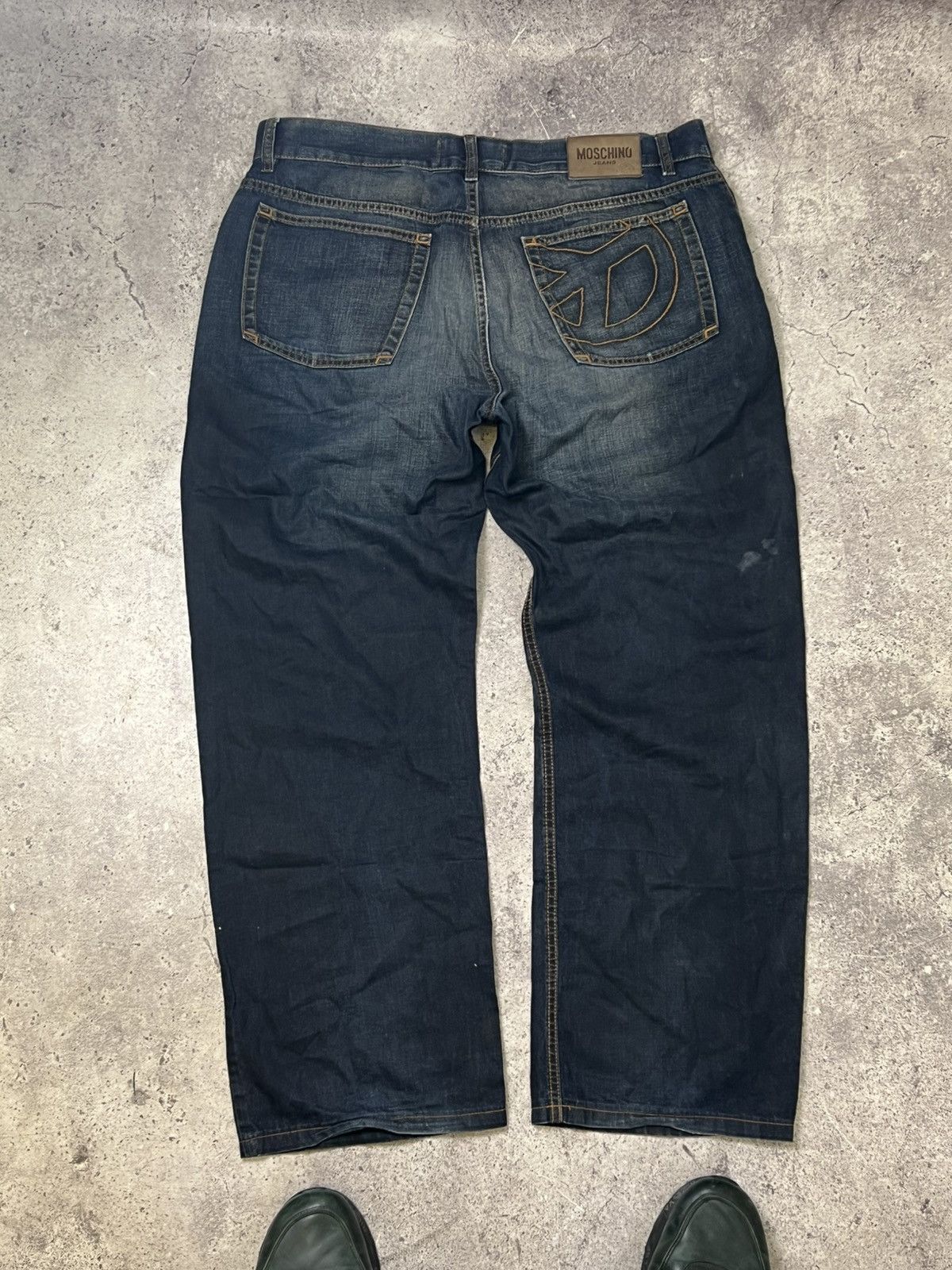 Moschino × Vintage Moschino Vintage distressed Mens Patchwork jeans Size US 38 / EU 54 - 1 Thumbnail