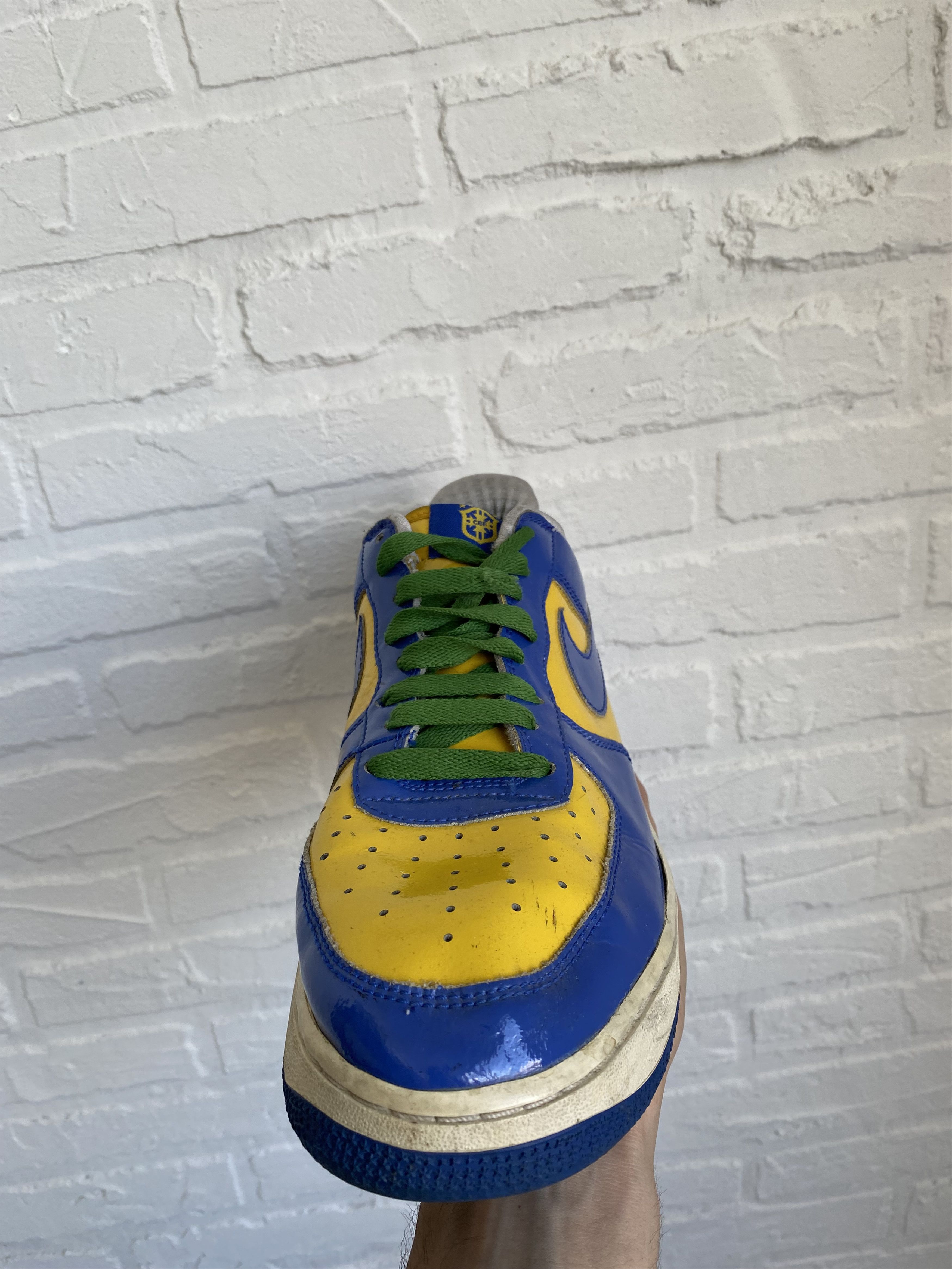 Nike Vintage Nike Air Force 1 Premium Brazil World Cup 2006 Size US 10 / EU 43 - 11 Thumbnail