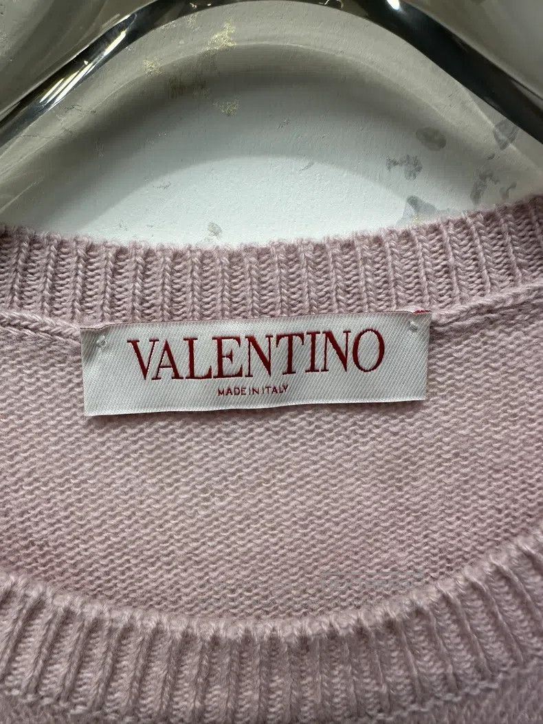 Valentino Valentino Pink ostrich feather sweater Size M / US 6-8 / IT 42-44 - 2 Thumbnail
