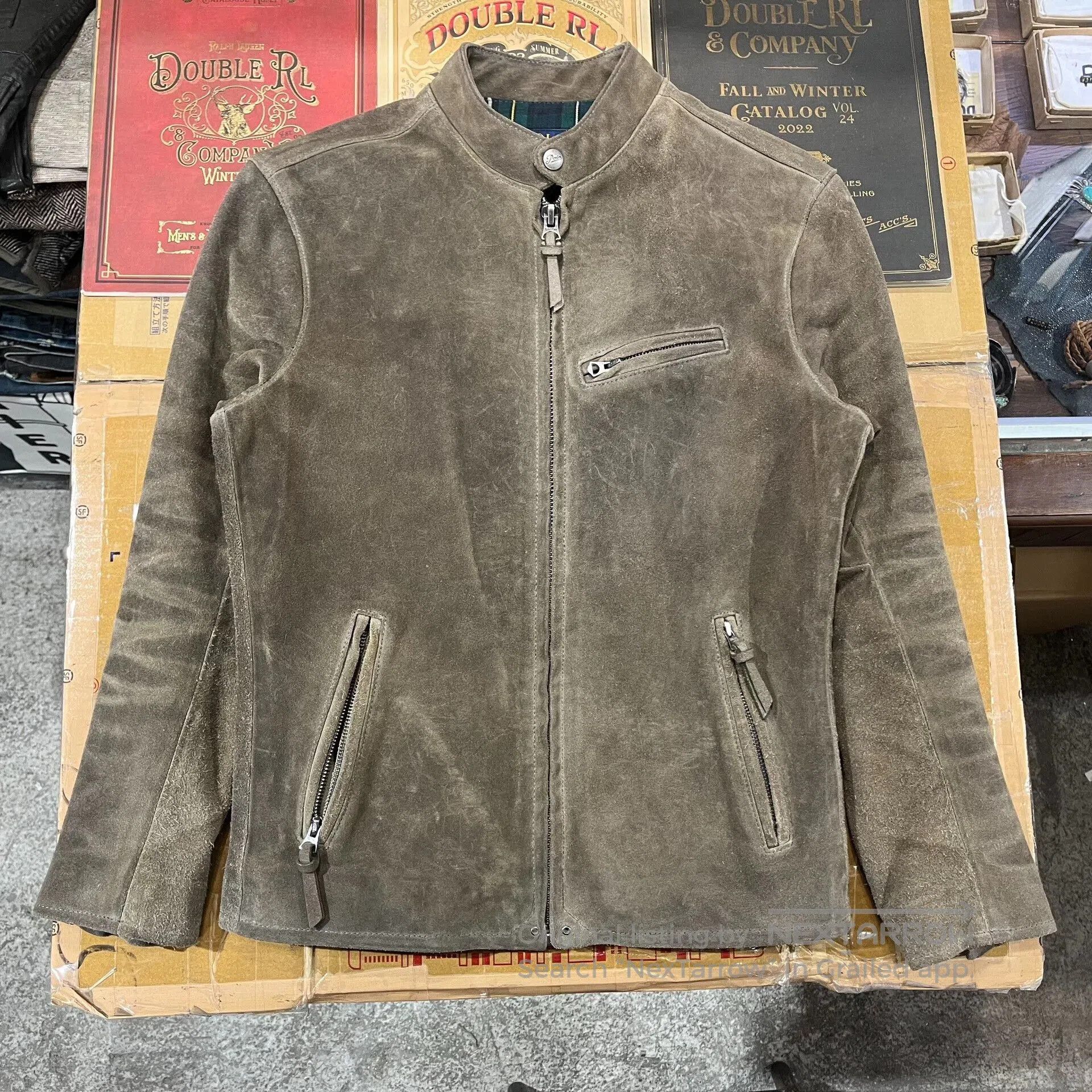 RRL Ralph Lauren vintage ralph lauren brown leather jacket. Size US XS / EU 42 / 0 - 1 Thumbnail