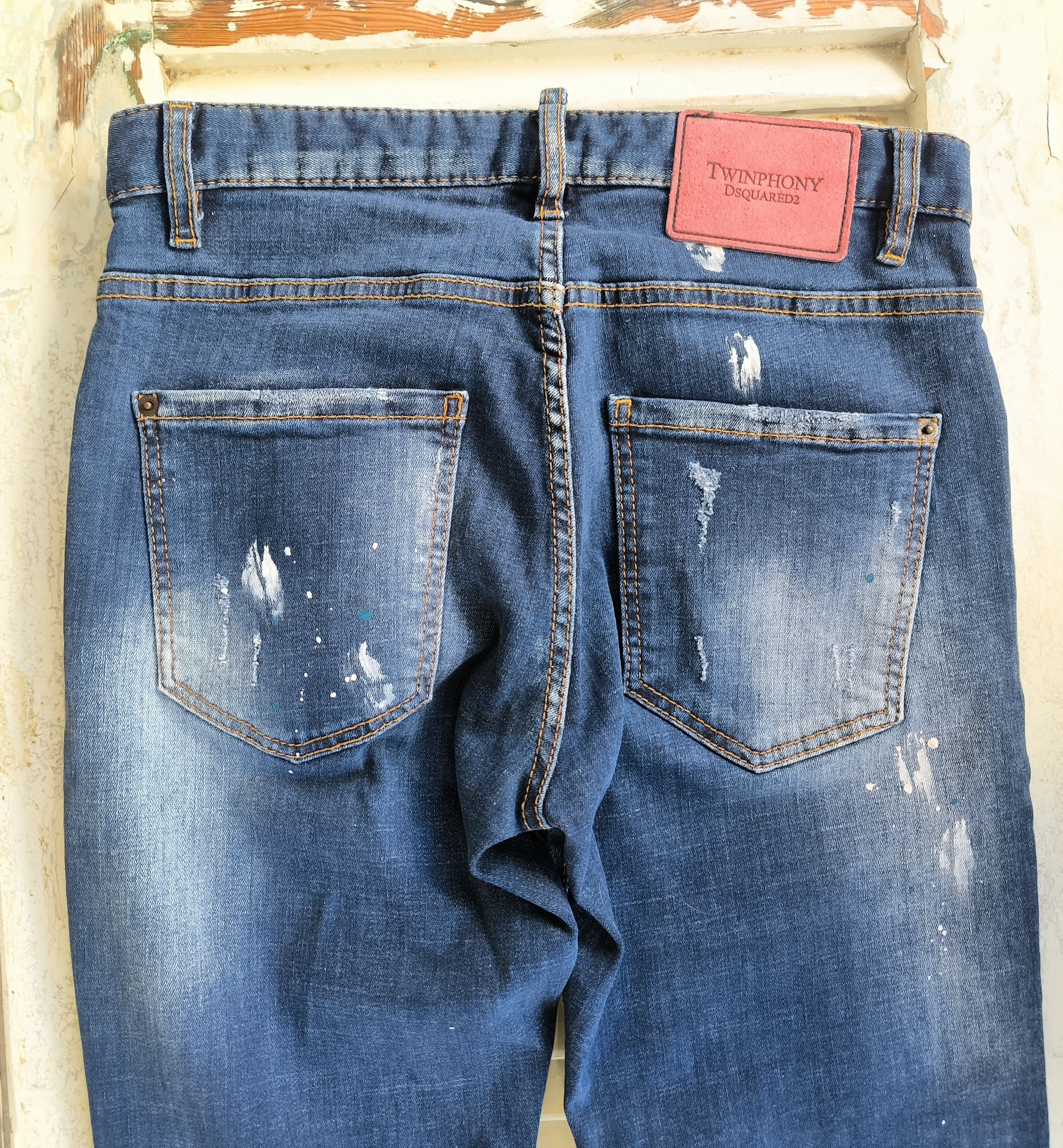 Dsquared2 Dsquared2 SS22 Twinphony Relax Long Crotch Jeans Distressed Size US 30 / EU 46 - 10 Thumbnail