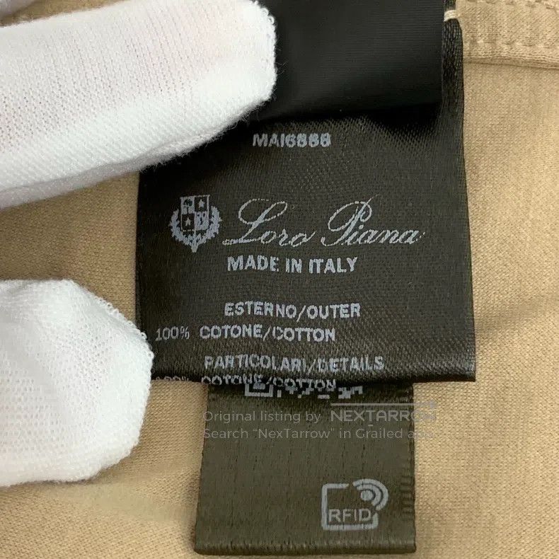 Loro Piana Loro Piana 25 Model Brown Logo Embroidered Cotton Crewneck Size XS / US 0-2 / IT 36-38 - 9 Thumbnail