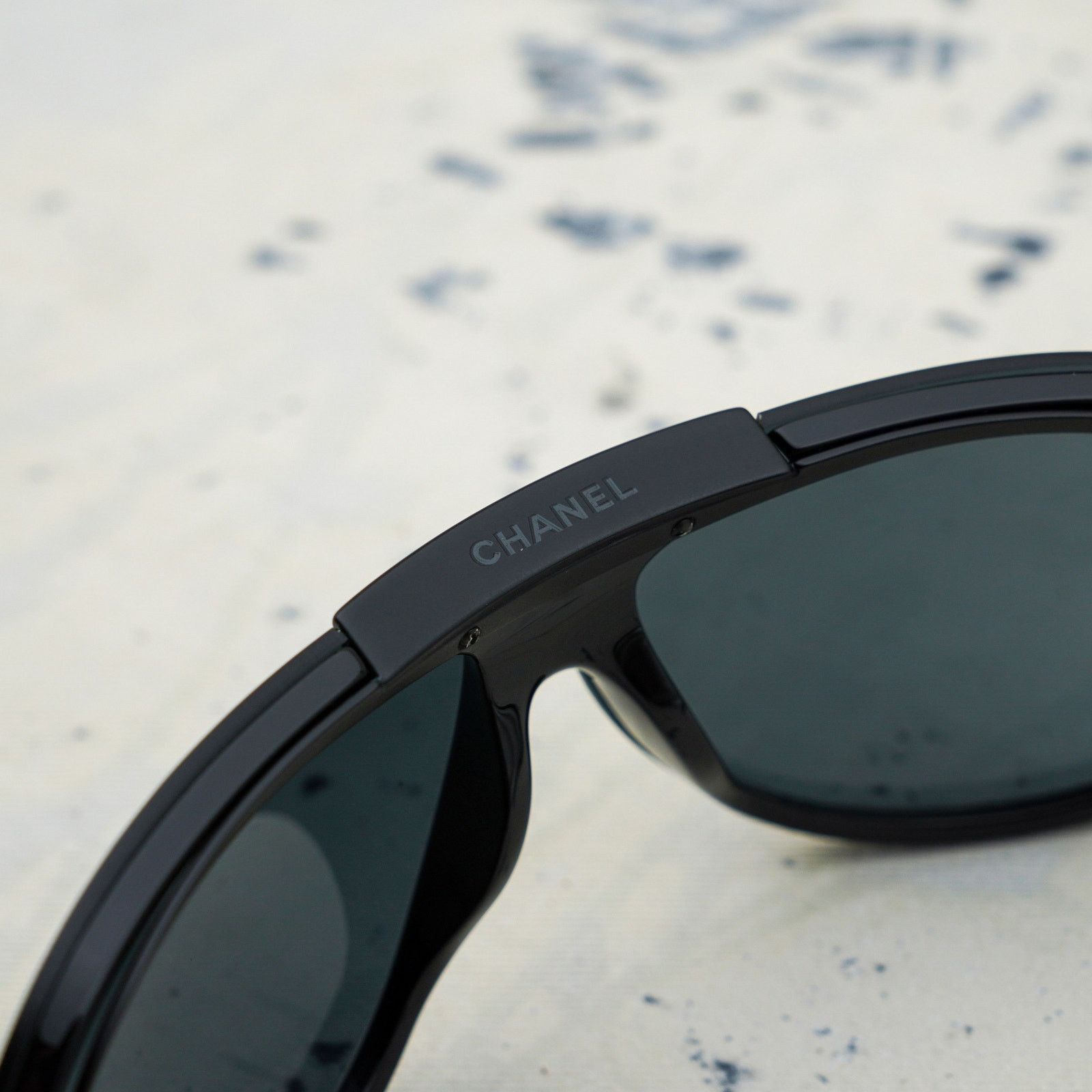 Chanel Vintage сhanel 6006 black wrap aviator logo sunglasses Size ONE SIZE - 5 Thumbnail
