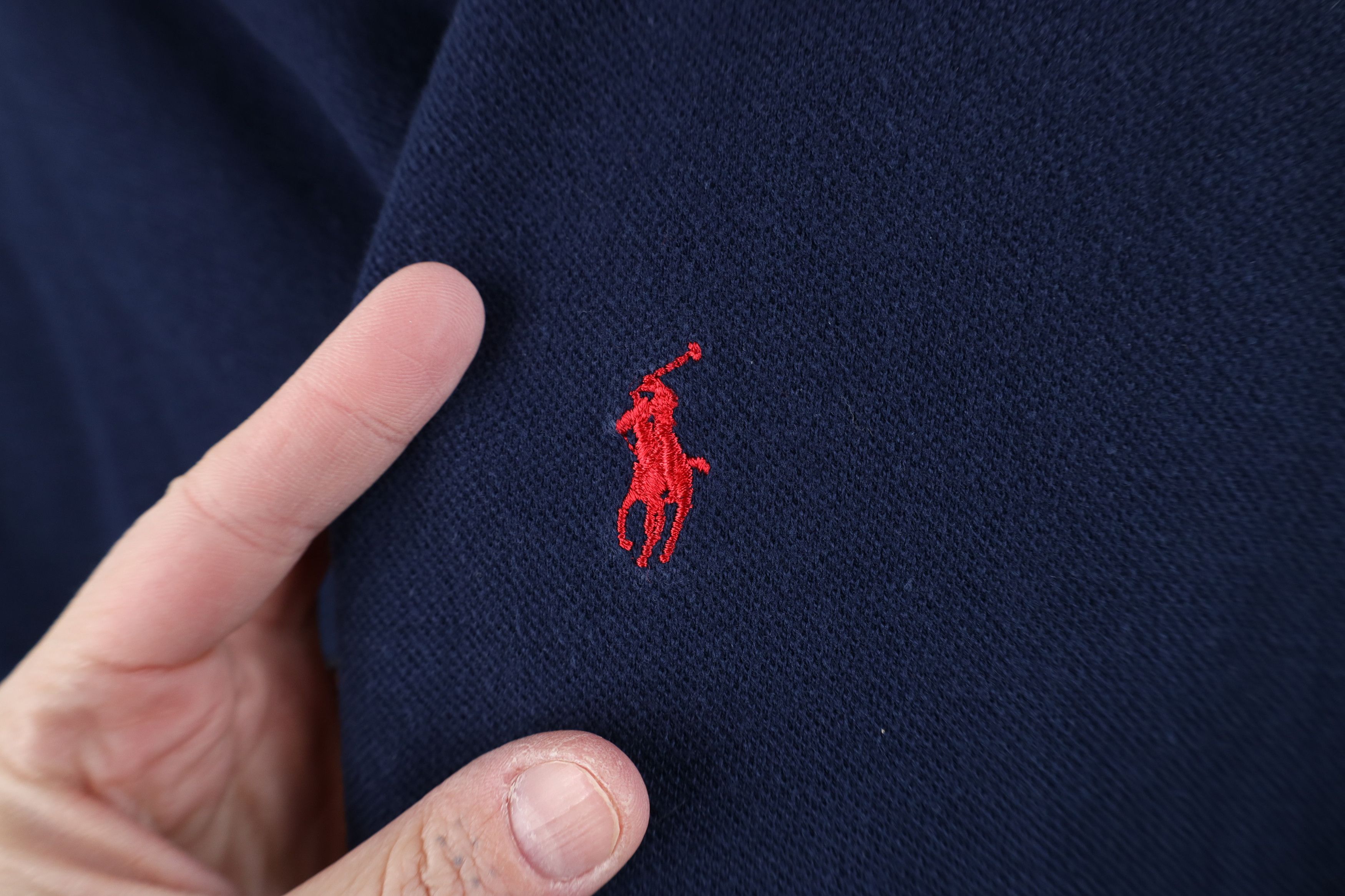 Ralph Lauren Vintage 90s Ralph Lauren Cotton Knit Striped T-Shirt Blue Size US L / EU 52-54 / 3 - 4 Thumbnail