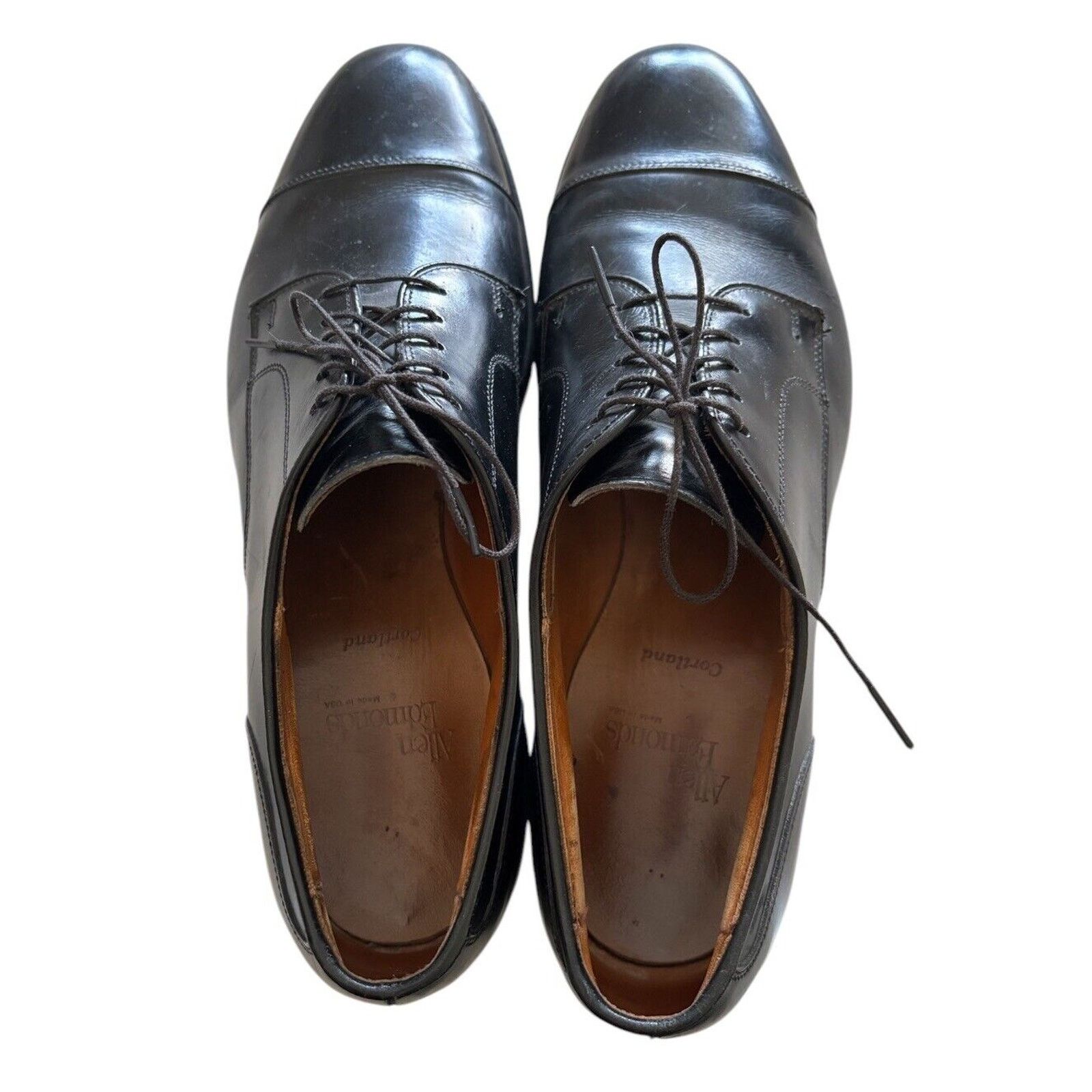 Allen Edmonds Allen Edmonds 10.5 Cap Toe Cortland Men Dress Shoes Leather Size US 10 / EU 43 - 6 Thumbnail