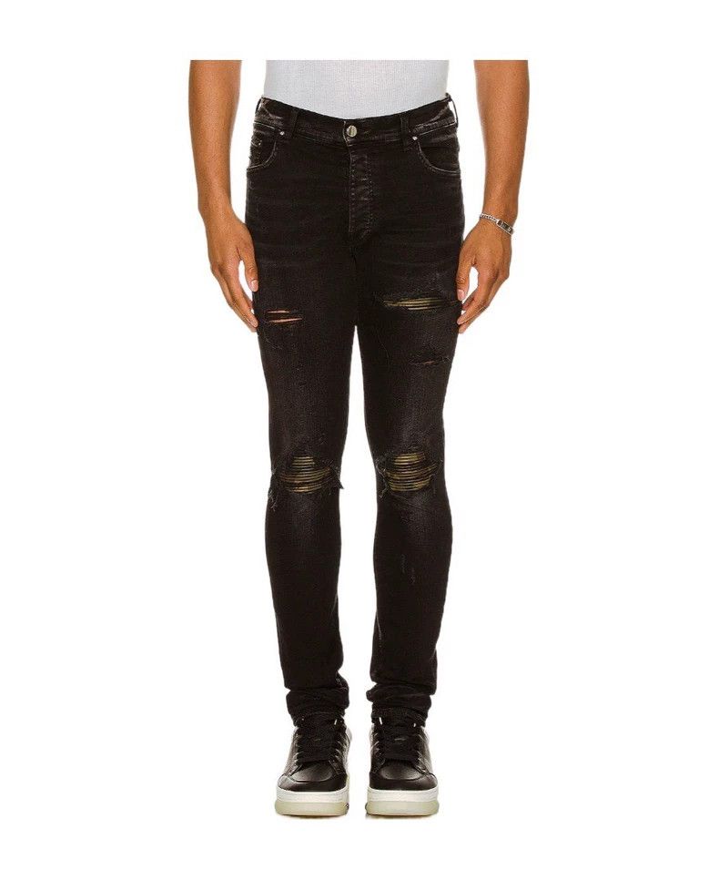 Amiri Amiri leather black jean Size US 30 / EU 46 - 9 Thumbnail