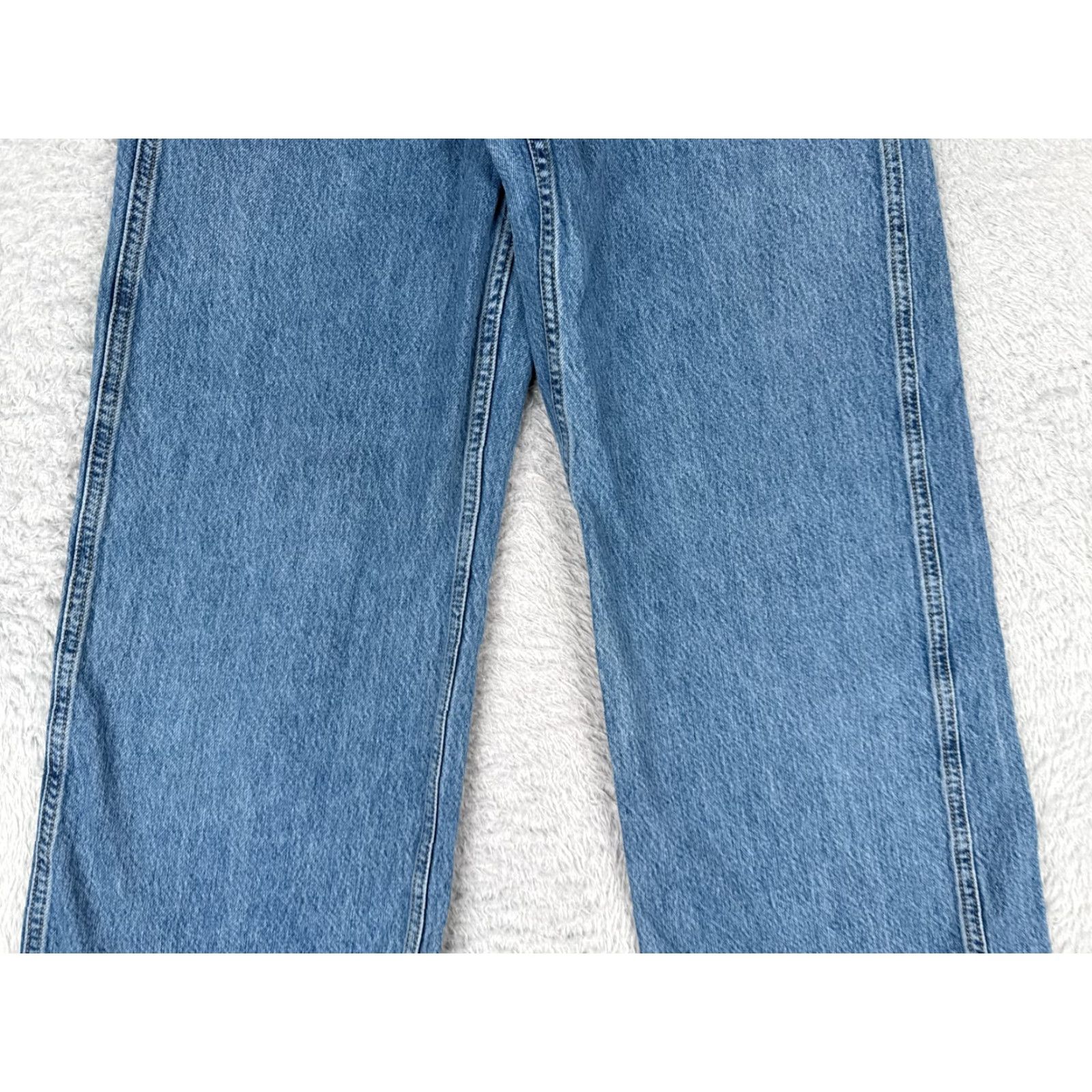 Forever 21 VINTAGE Forever 21 Women's Wide Leg Jeans 25 Blue Denim High Rise Cotton Blend 30 in Inseam Size 42" / US 20 - 3 Thumbnail