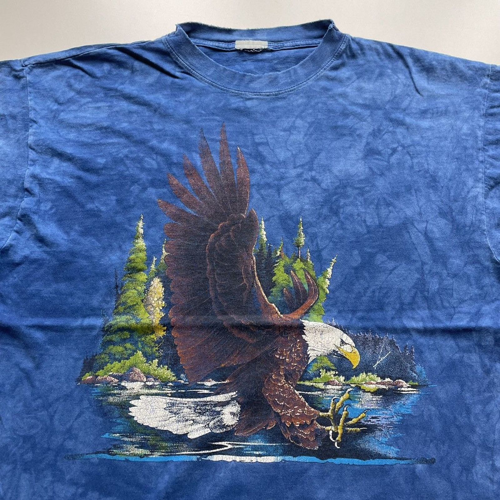 Vintage Vintage 90s Eagle Animal Art T Shirt XL Tie Dyed Made In USA Size US XL / EU 56 / 4 - 2 Thumbnail