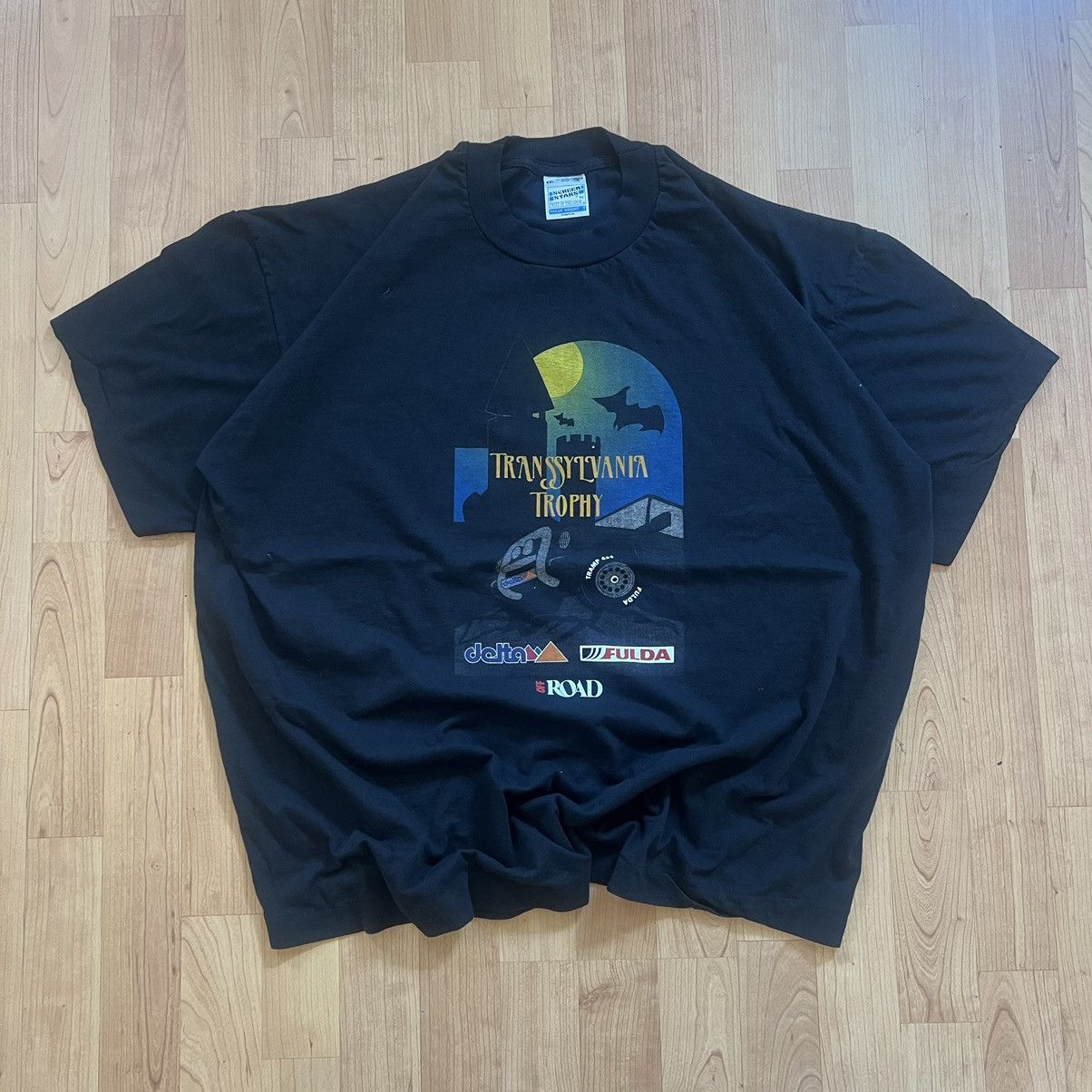 Fruit Of The Loom Vintage single stitch T-shirt Size US L / EU 52-54 / 3 - 6 Thumbnail