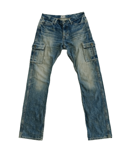 BLUE BLUE Japan Trash Denim Side Pocket Japanese Brand