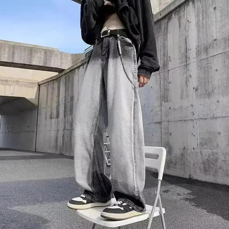 Japanese Brand Loose straight casual gradient jeans Size US 32 / EU 48 - 1 Thumbnail