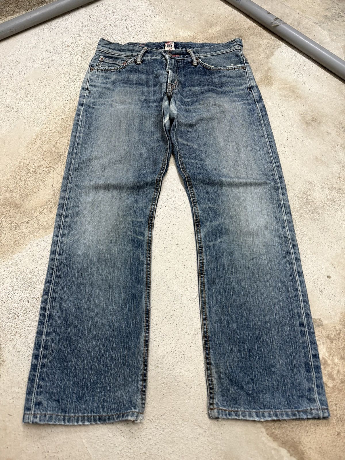 Edwin Miss Edwin 503 Rude Distressed Japanese Denim Pants Size 28" / US 6 / IT 42 - 1 Thumbnail
