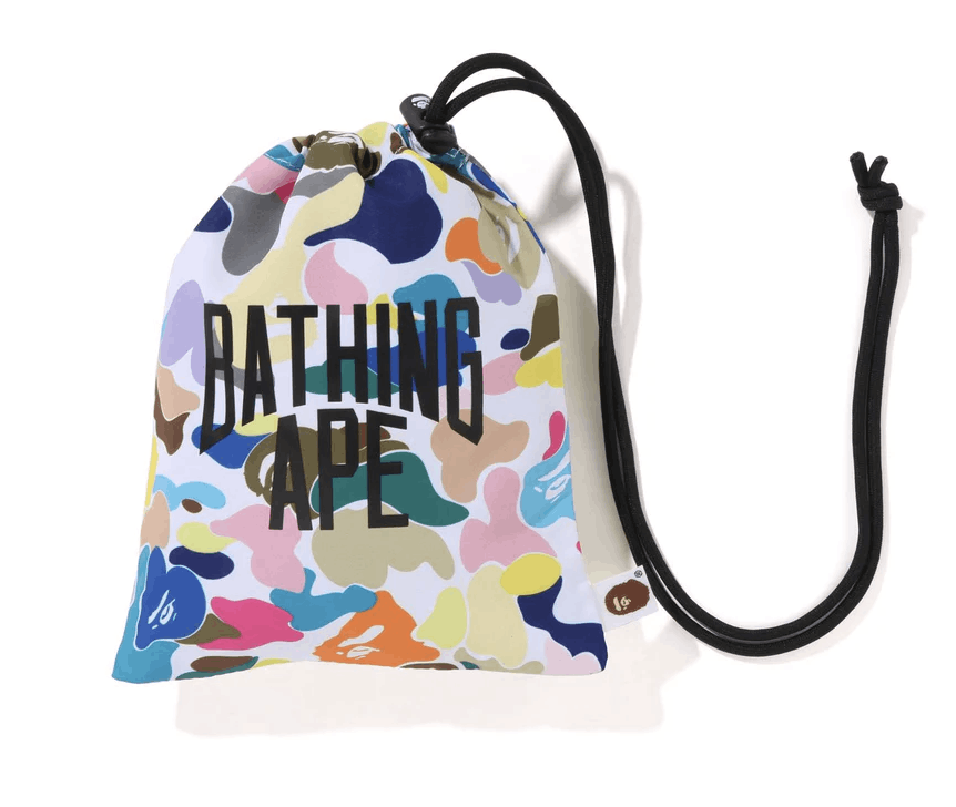Bape Bape MULTI CAMO NYC LOGO KINCHAKU BAG Size ONE SIZE - 1 Thumbnail