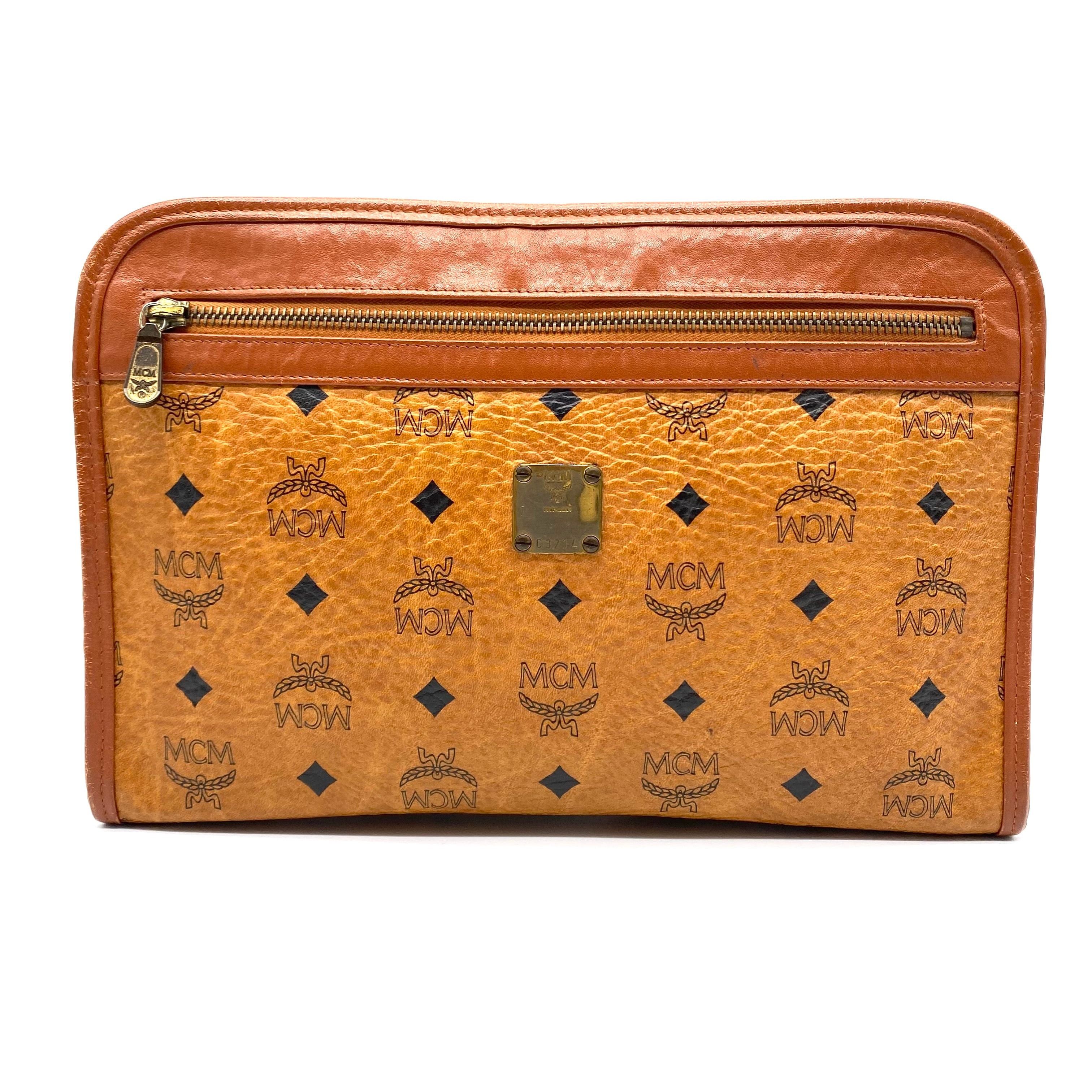 MCM MCM All-over Pattern Leather Clutch Bag Size ONE SIZE - 1 Thumbnail