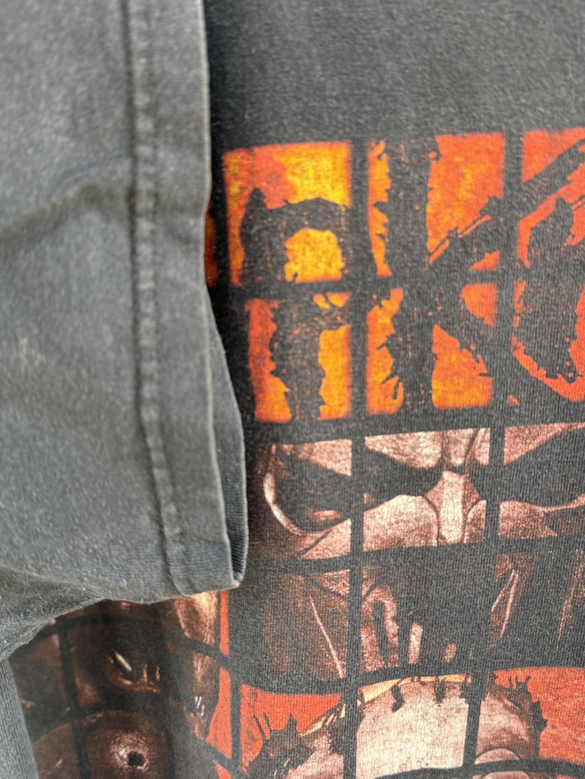Band Tees Thrashed Vintage Slipknot Heavy Metal Faded Grunge Tee Size US L / EU 52-54 / 3 - 7 Thumbnail