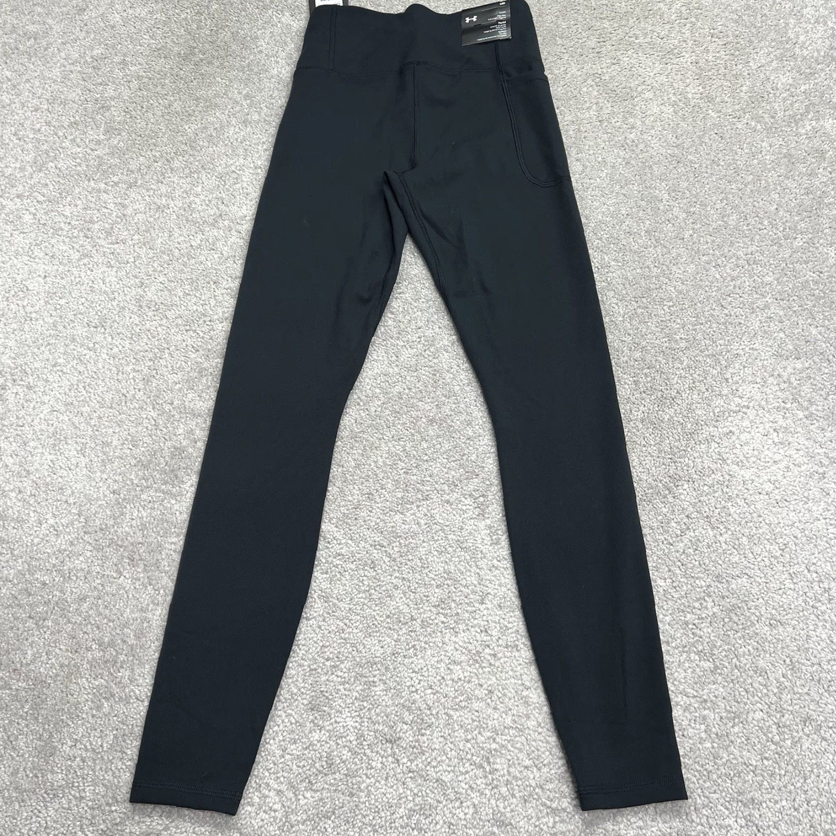 Under Armour Under Armour Leggings Motion Women's Medium Full-Length Black High Rise Run 28” Inseam NWT Size 32" / US 10 / IT 46 - 6 Thumbnail