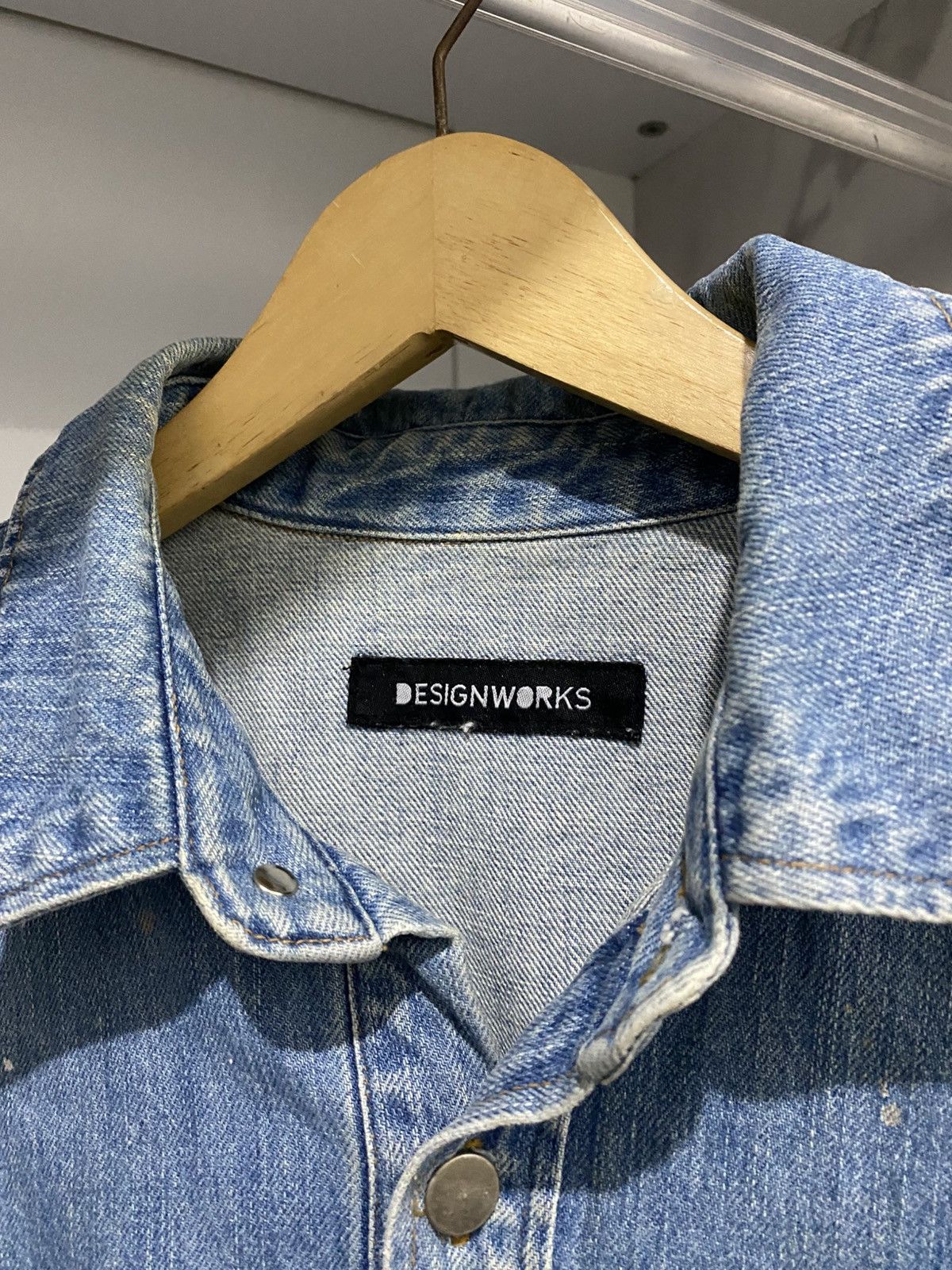 If Six Was Nine × Japanese Brand × Le Grande Bleu (L.G.B.) 💸BINDINGOFFER💸Japanese designwork denim painter shirt Size US L / EU 52-54 / 3 - 7 Thumbnail