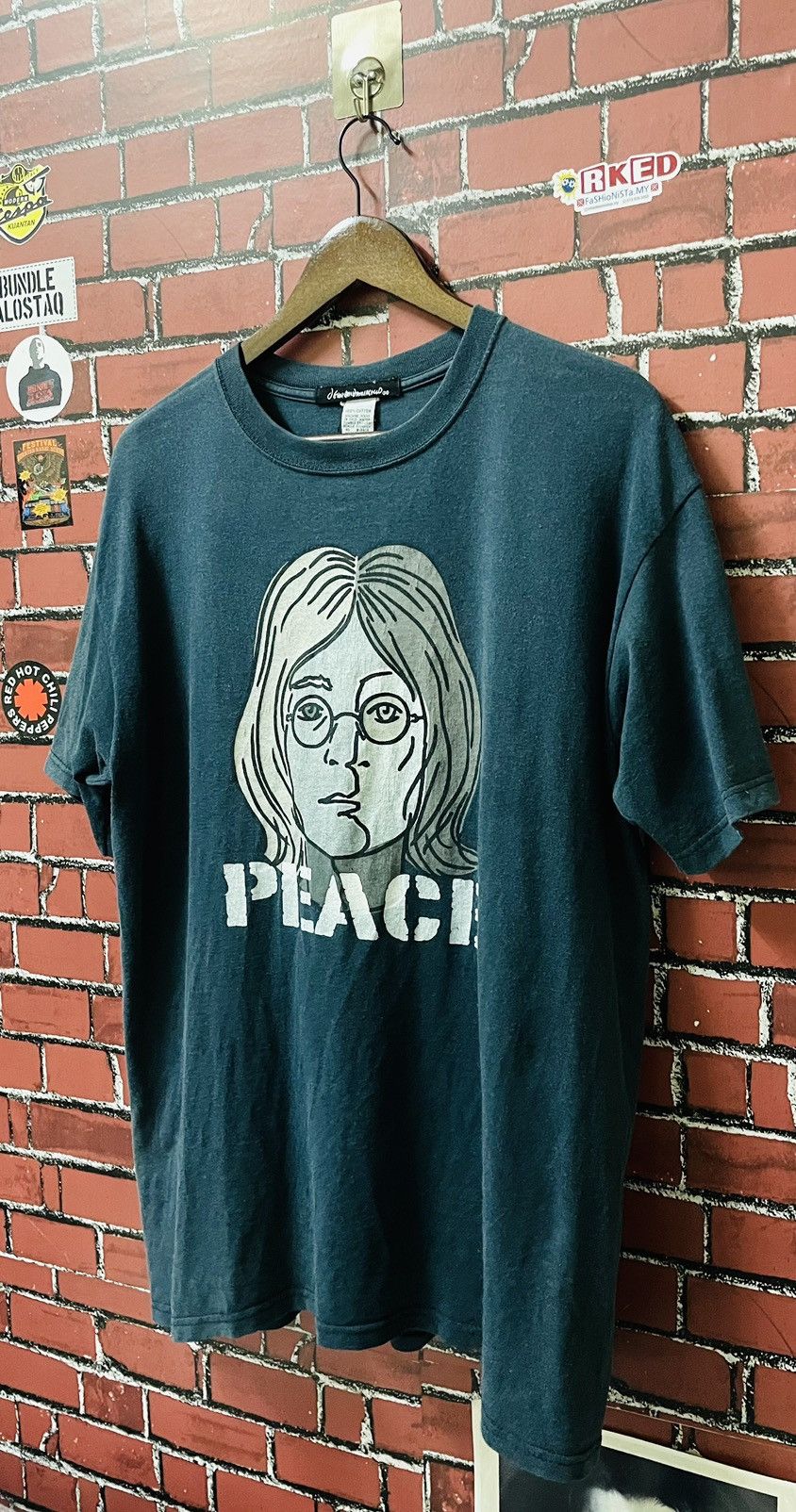 Band Tees × Vintage Vintage JOHN LENNON Size US L / EU 52-54 / 3 - 3 Thumbnail