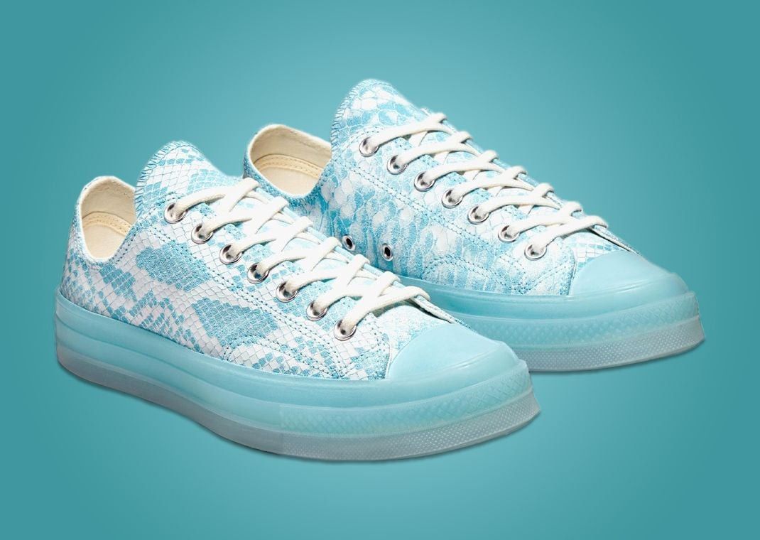 Converse 💚 2022 Golf Wang x Converse "Blue Python" Chuck 70 OX NEW Size US 11 / EU 44 - 1 Thumbnail