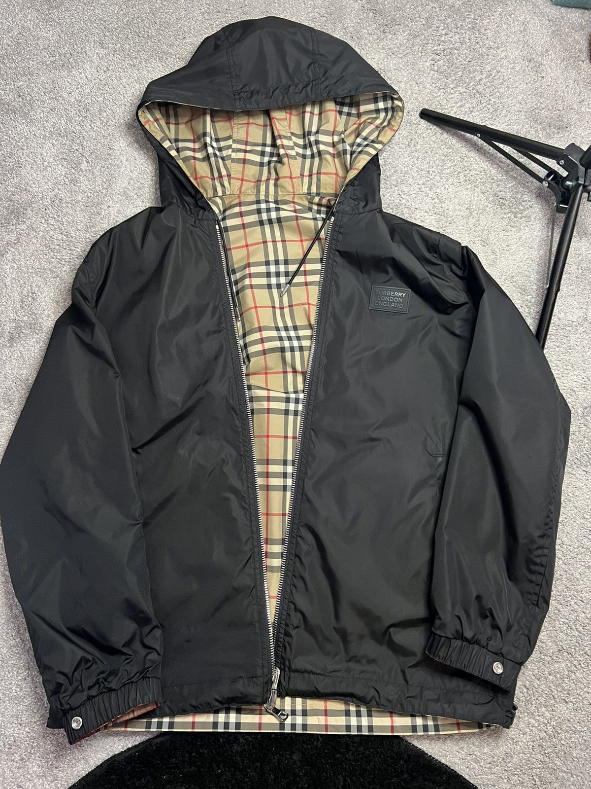 Burberry Burberry Reversible Vintage Check Hooded Jacket Size US S / EU 44-46 / 1 - 1 Thumbnail