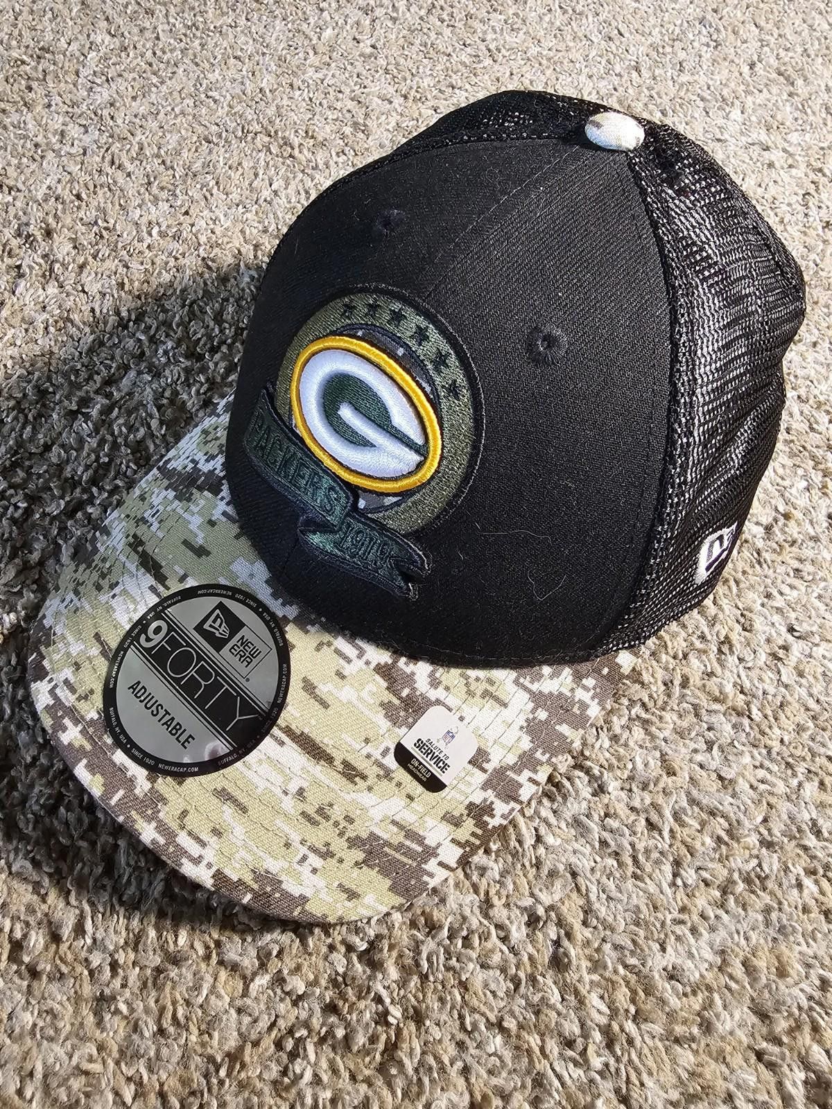 New Era New Era 9Forty Salute To Service Green Bay Packers Hat NWT Size ONE SIZE - 1 Thumbnail