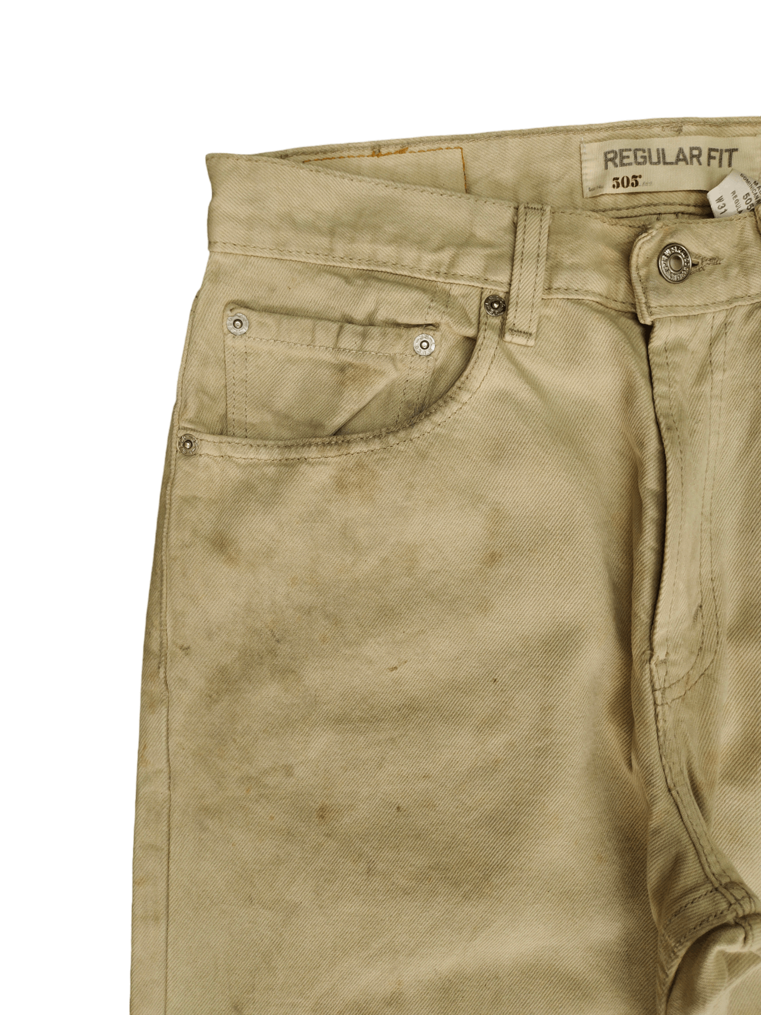 Levi's Size 31x32 Vintage Levis 505 Regular Fit Jeans Dirty Wash Size US 31 - 4 Thumbnail
