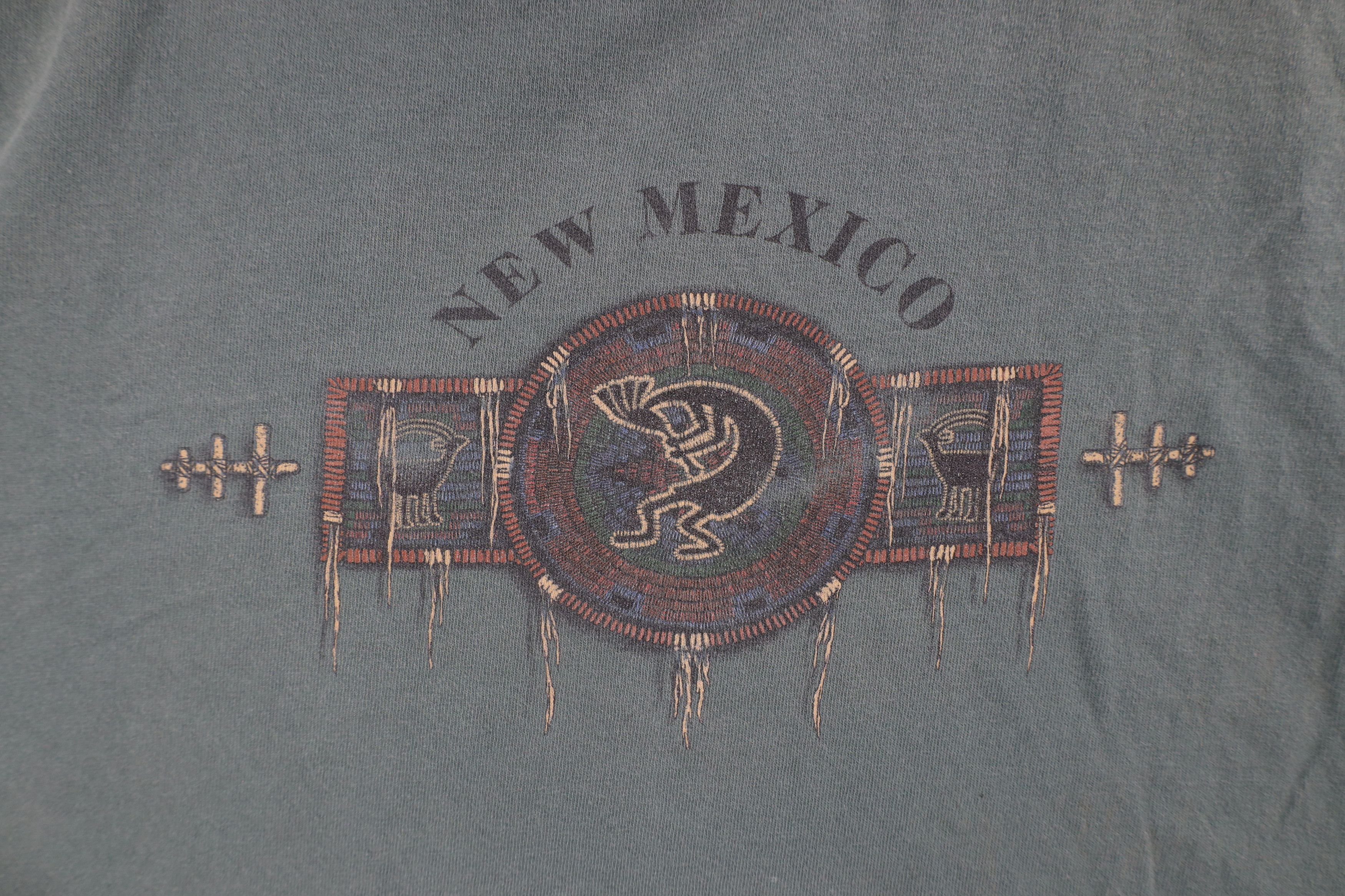 Vintage Vintage 90s Streetwear New Mexico Kokopelli T-Shirt USA Size US XL / EU 56 / 4 - 4 Thumbnail