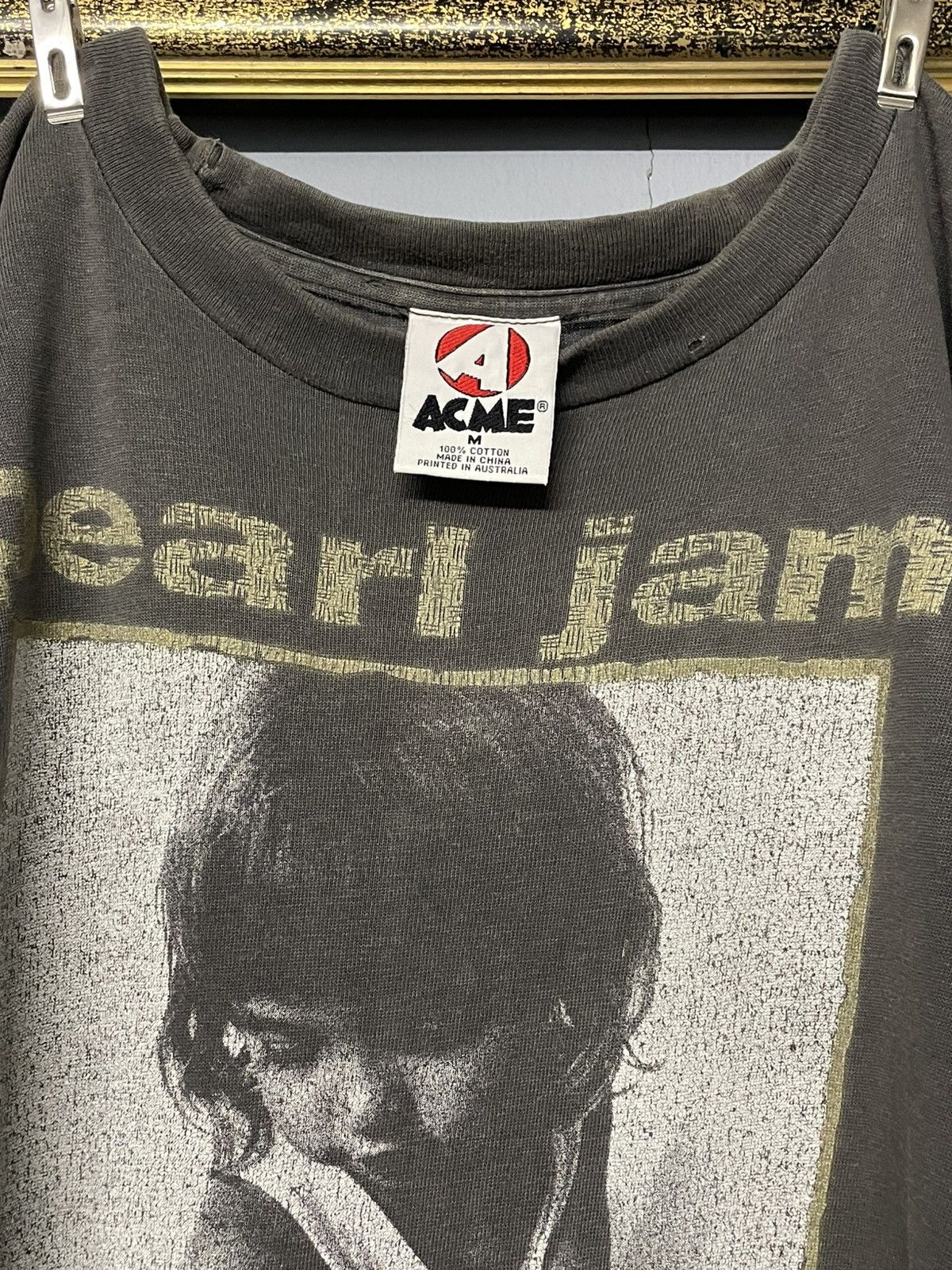 Band Tees Vintage Og 1992 Pearl Jam ‘Choises’ Sunfaded Distressed Tee Size US M / EU 48-50 / 2 - 12 Thumbnail