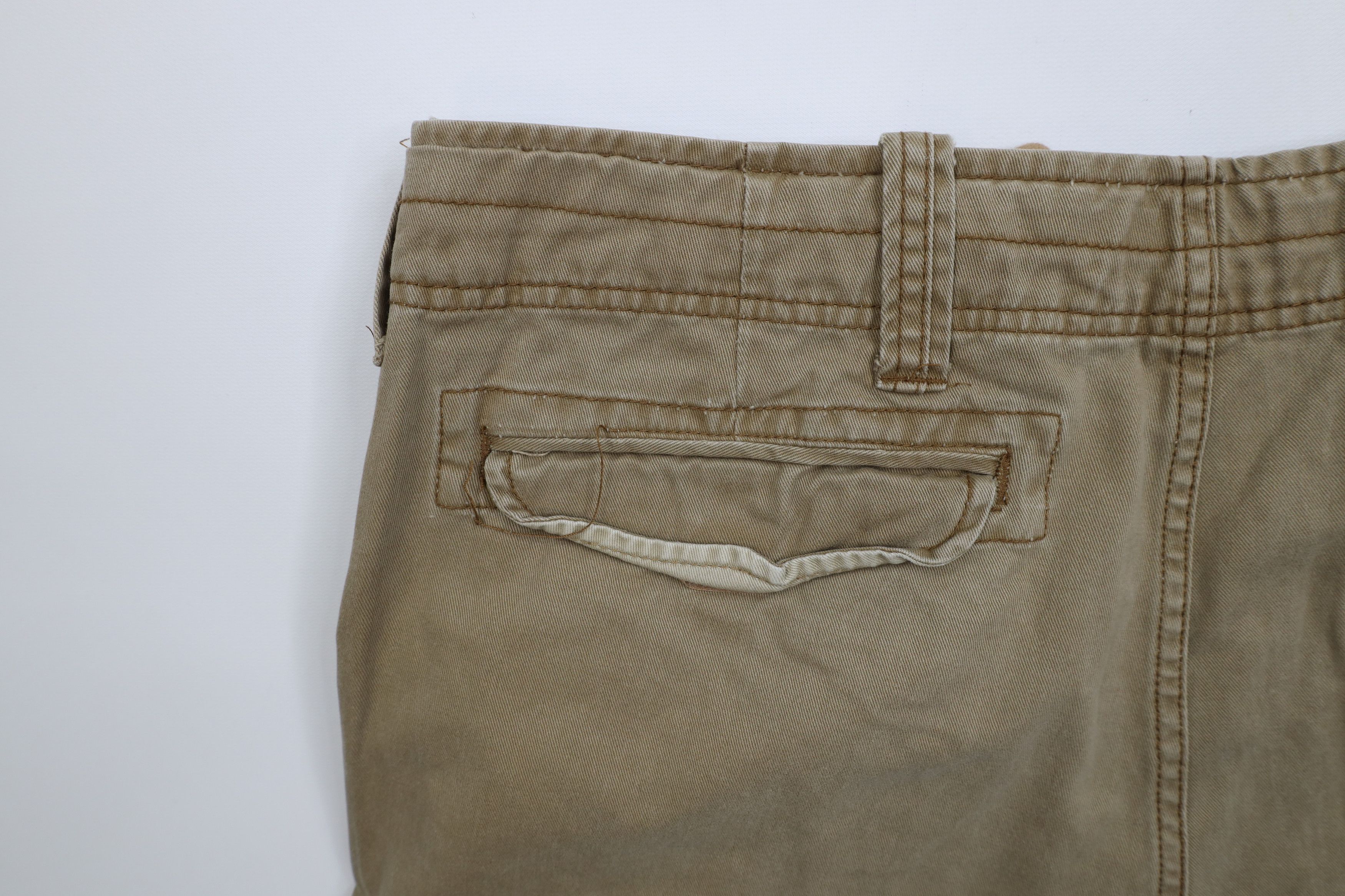 Aeropostale Vintage 90s Y2K Aeropostale Cargo Shorts Brown Cotton Size US 38 / EU 54 - 13 Thumbnail