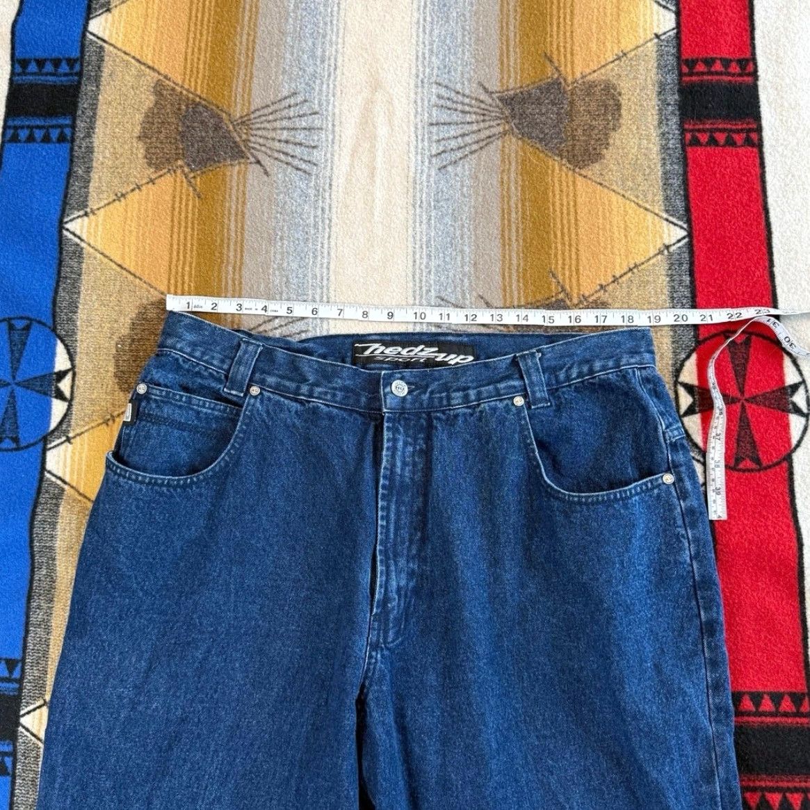 Denime VINTAGE Hedz Up Jeans Denim Wide-Leg 38x33 Men Regular Blue Y2K Skate Grunge Streetwear 90s Size US 38 / EU 54 - 6 Thumbnail