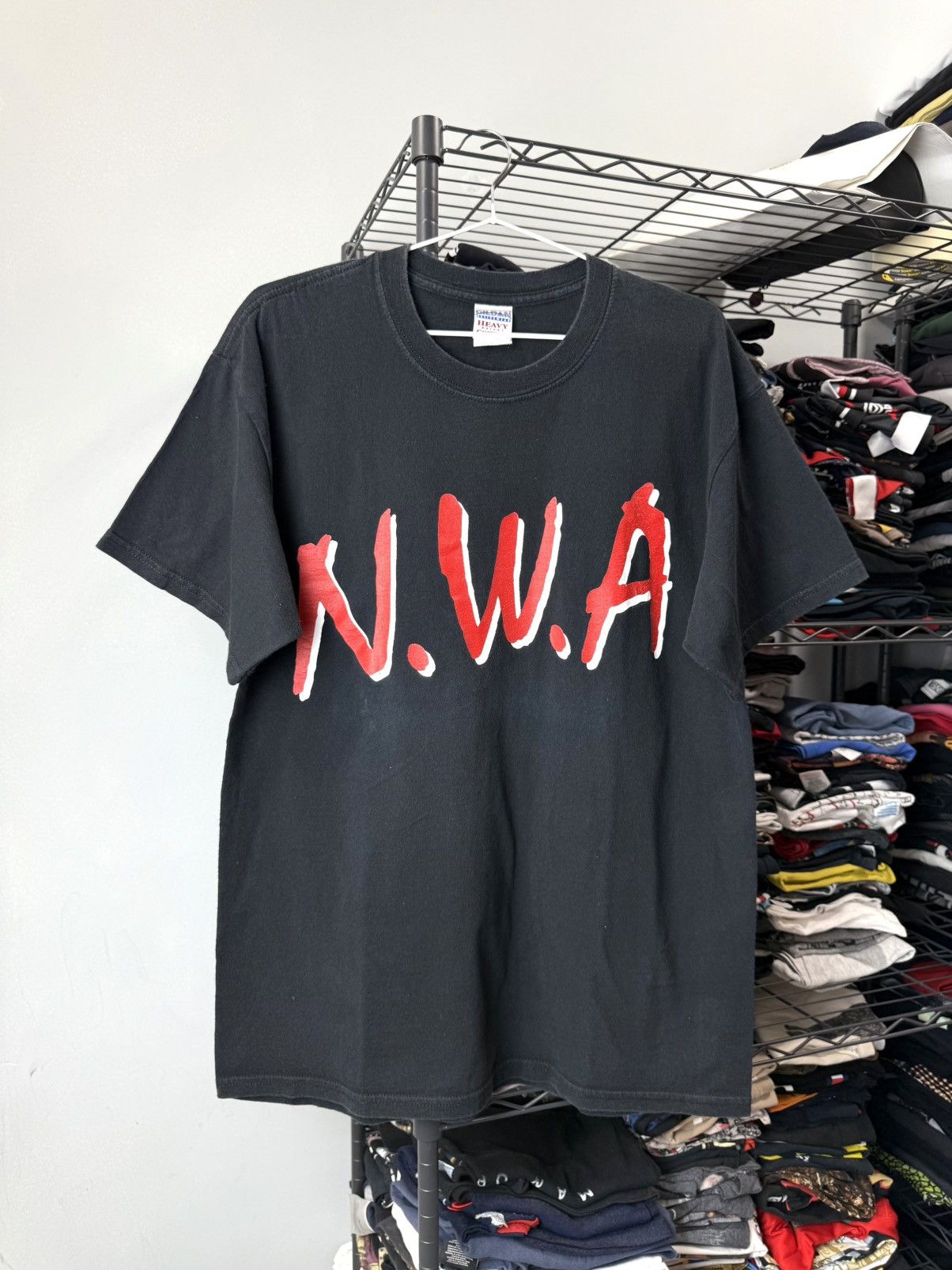 Rap Tees 1990’s Vintage NWA Rap T Shirt Eazy E Ice Cube Dr Dre Size US L / EU 52-54 / 3 - 1 Thumbnail