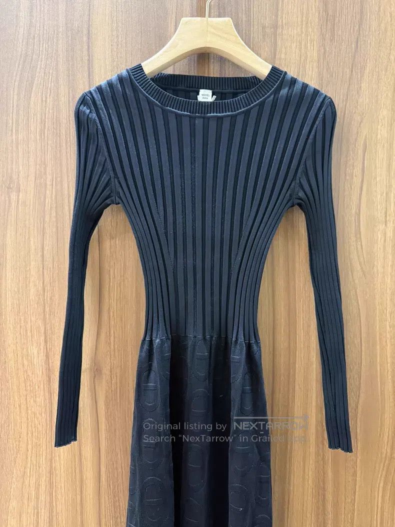 Hermes Hermes Black Knit Dress Size XXS / US 00 / IT 34 - 3 Thumbnail