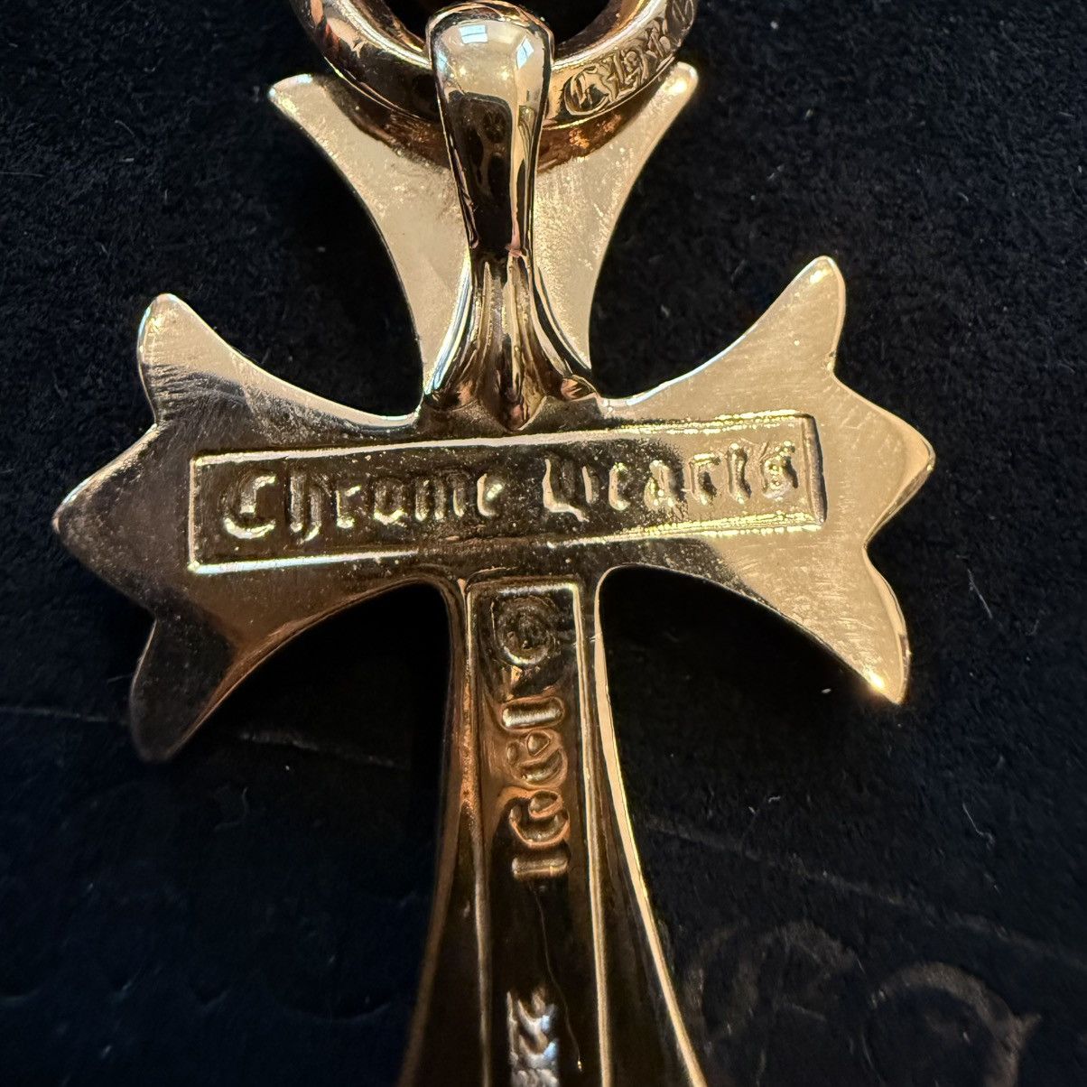 Chrome Hearts Chrome Hearts 22k Gold Cross Pendant with Diamond Size ONE SIZE - 15 Thumbnail