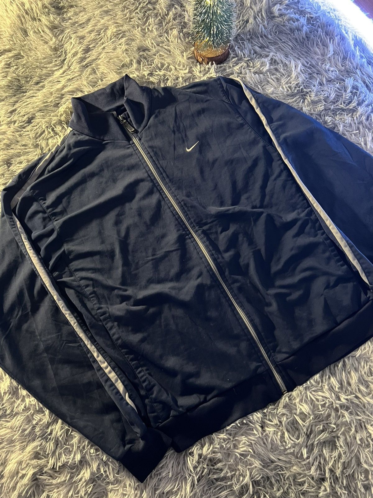 Nike Nike hoodie 90s navy blue Size US M / EU 48-50 / 2 - 2 Thumbnail