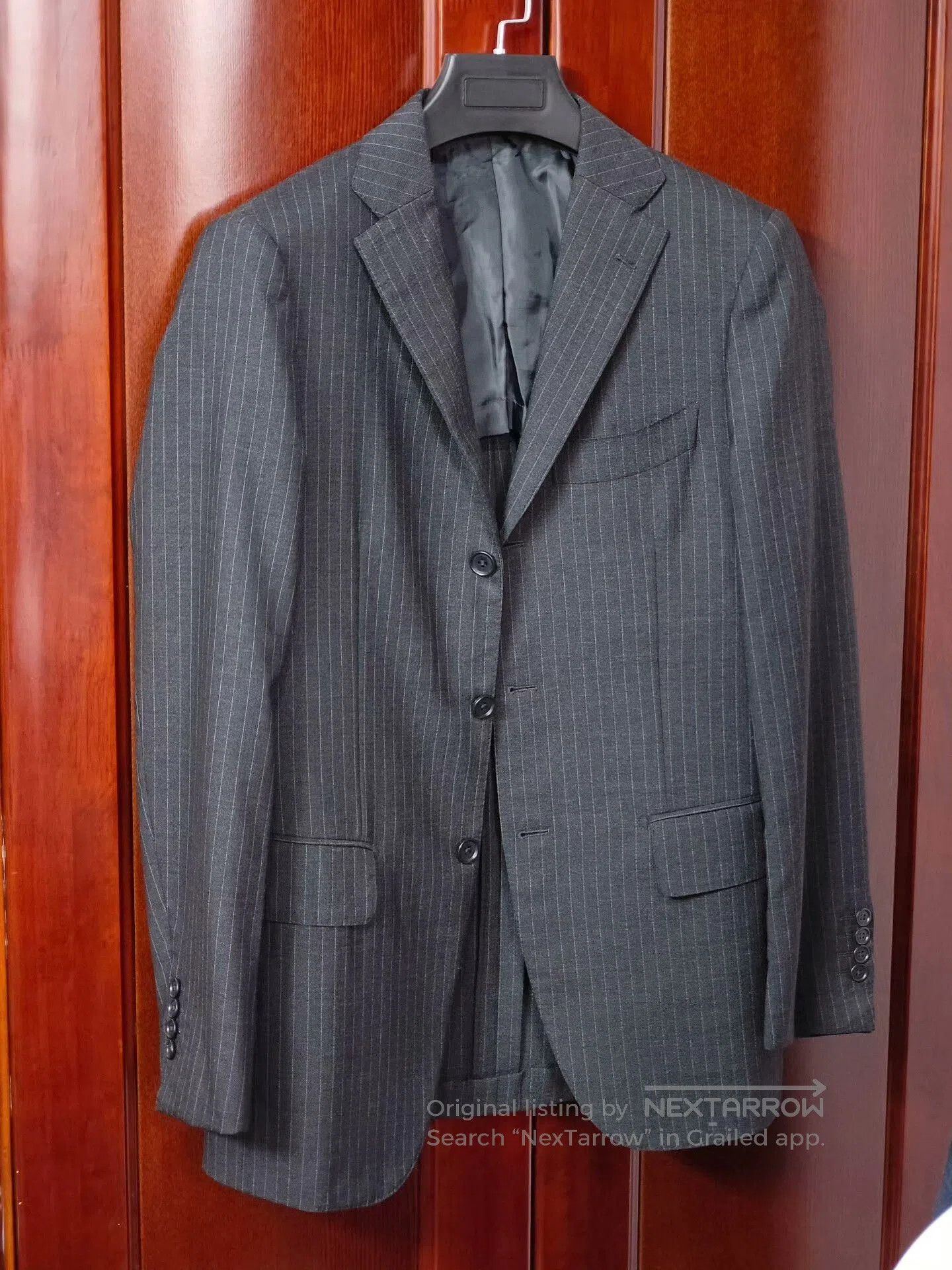 Ring Jacket Japanese Wool Blend Striped Suit Jacket. Size US S / EU 44-46 / 1 - 2 Thumbnail