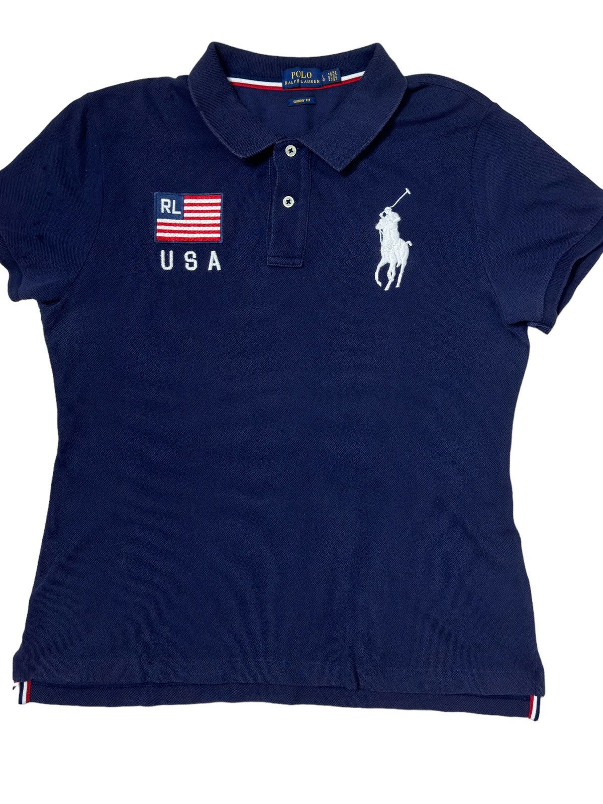 Polo Ralph Lauren Polo ralph lauren skinny fit usa 🇺🇸 big pony Size L / US 10 / IT 46 - 2 Thumbnail