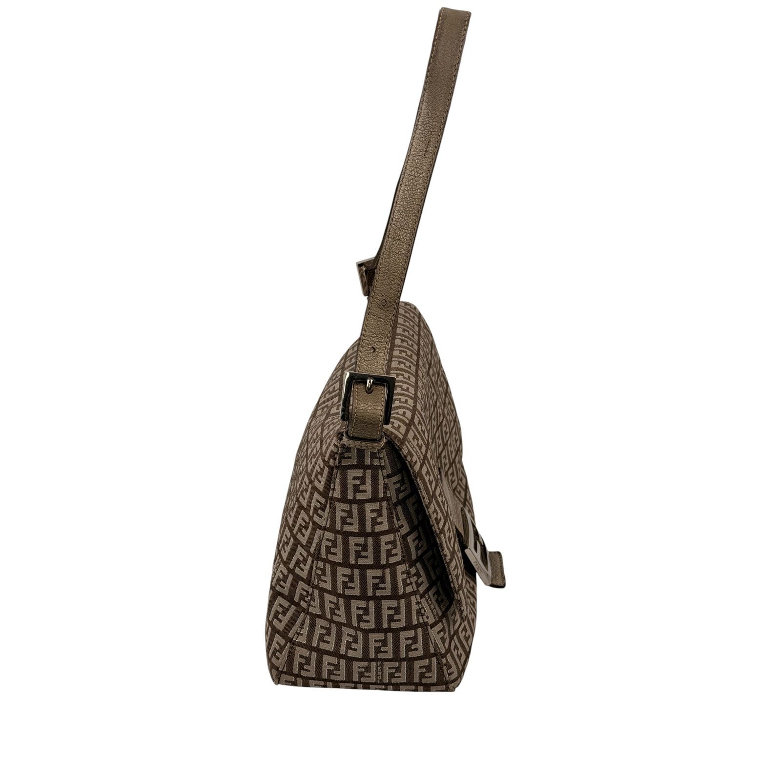 Fendi Fendi Zucchino Fabric and Leather Mama Baguette Bag Size ONE SIZE - 5 Thumbnail