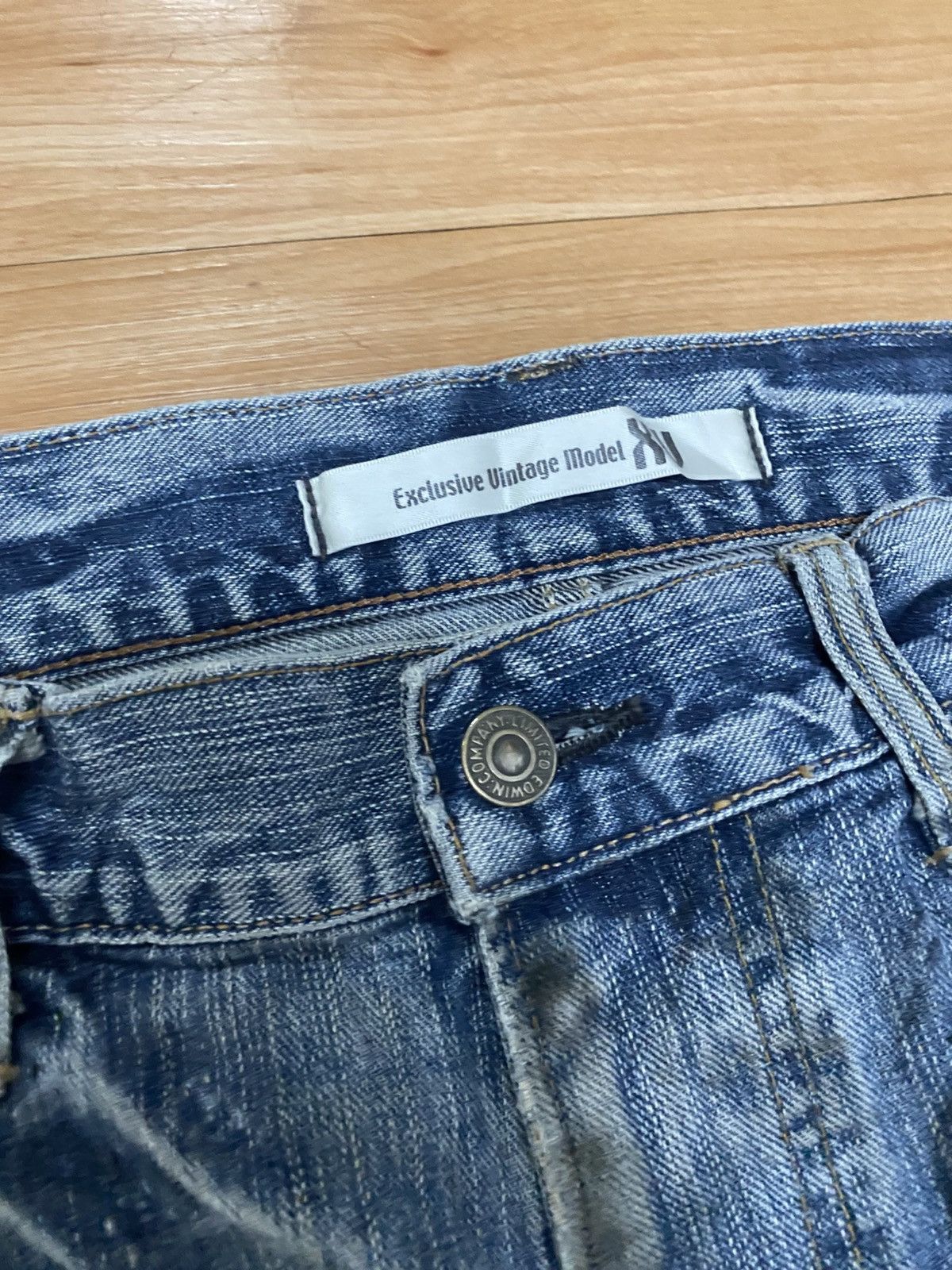 Edwin × Japanese Brand Edwin exclusive vintage model xv distressed style Size US 36 / EU 52 - 5 Thumbnail