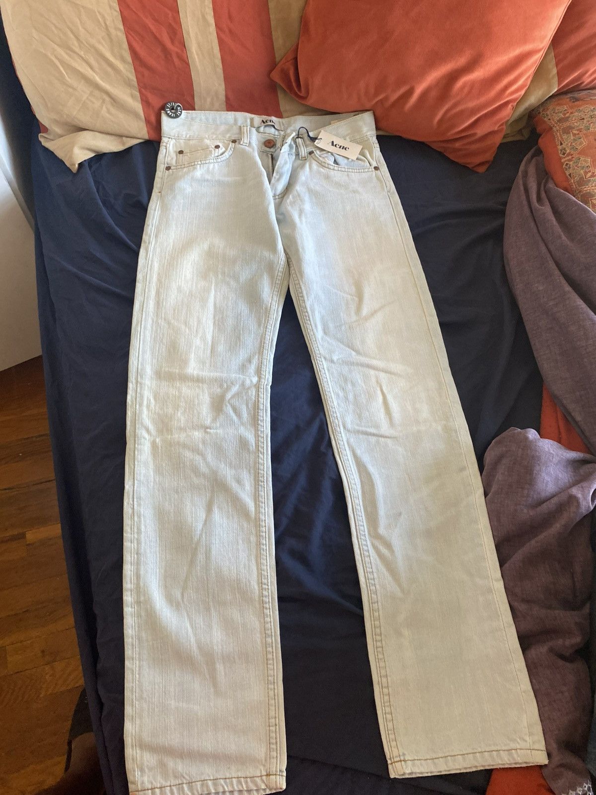 Acne Studios Vintage Acne Jeans Herb Bleached Denim – 27/32 Size US 27 - 1 Thumbnail