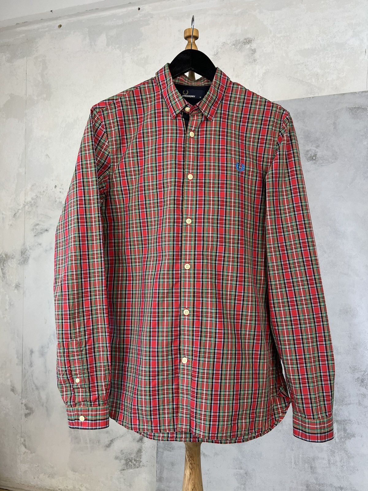 Fred Perry Fred Perry Red Check Button Up Shirt Size M Size US M / EU 48-50 / 2 - 1 Thumbnail