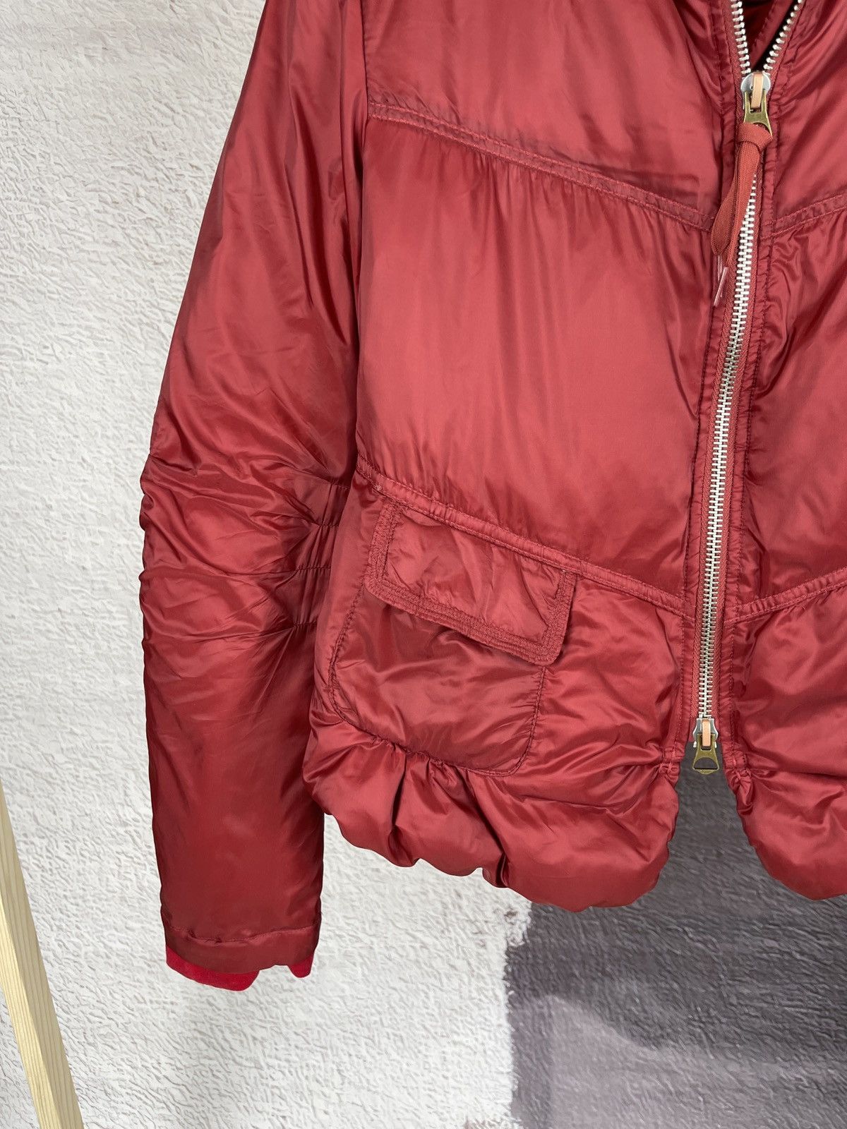 Marithe + Francois Girbaud Marithe Francois Girbaud red short nylon down jacket Size M / US 6-8 / IT 42-44 - 4 Thumbnail